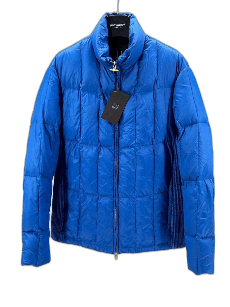Alfred Dunhill stylish blue puffer jacket for men Size US S / EU 44-46 / 1 - 1 Thumbnail