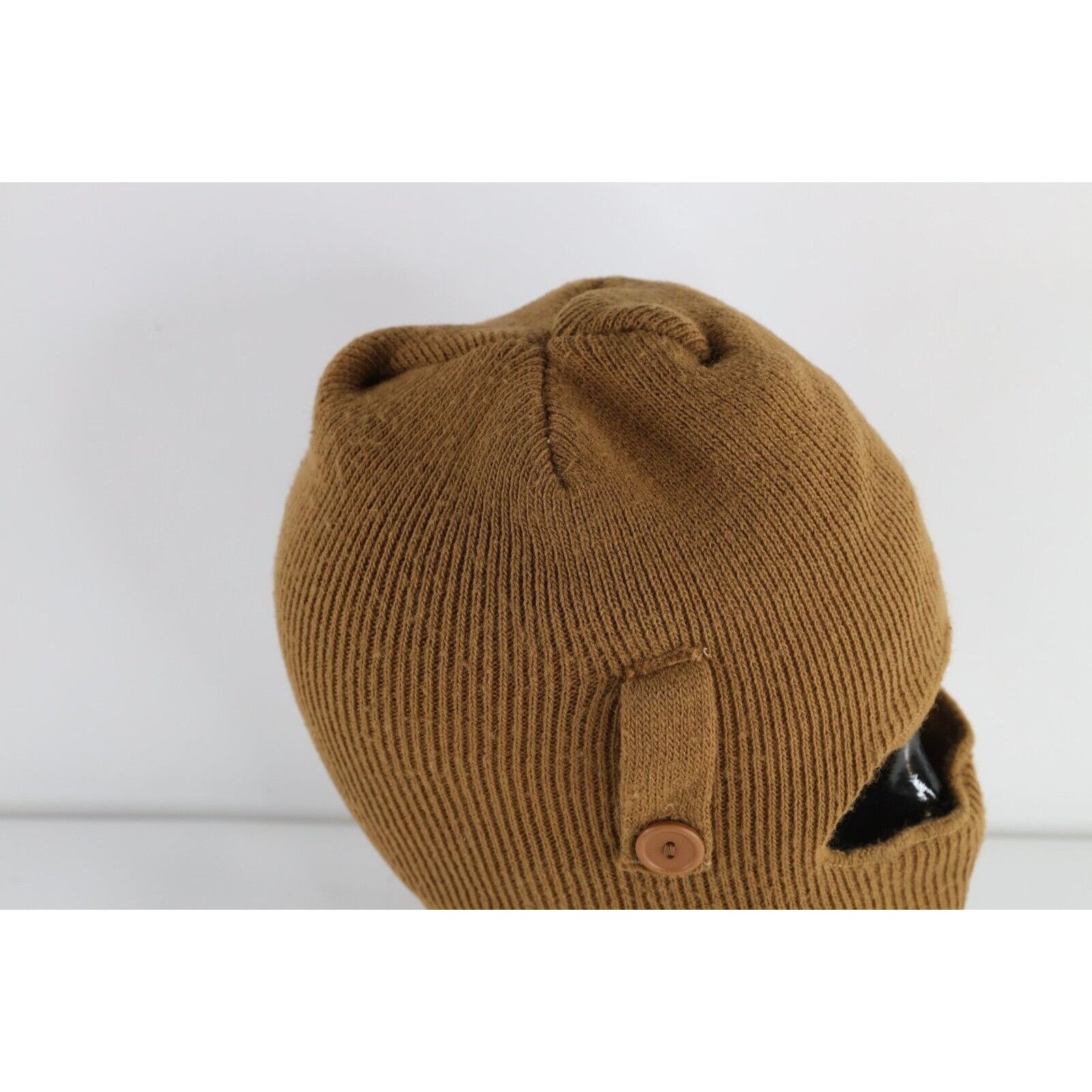 Carhartt × Vintage Vintage 90s Carhartt Spell Out Button One Hole Knit Beanie Size ONE SIZE - 7 Thumbnail