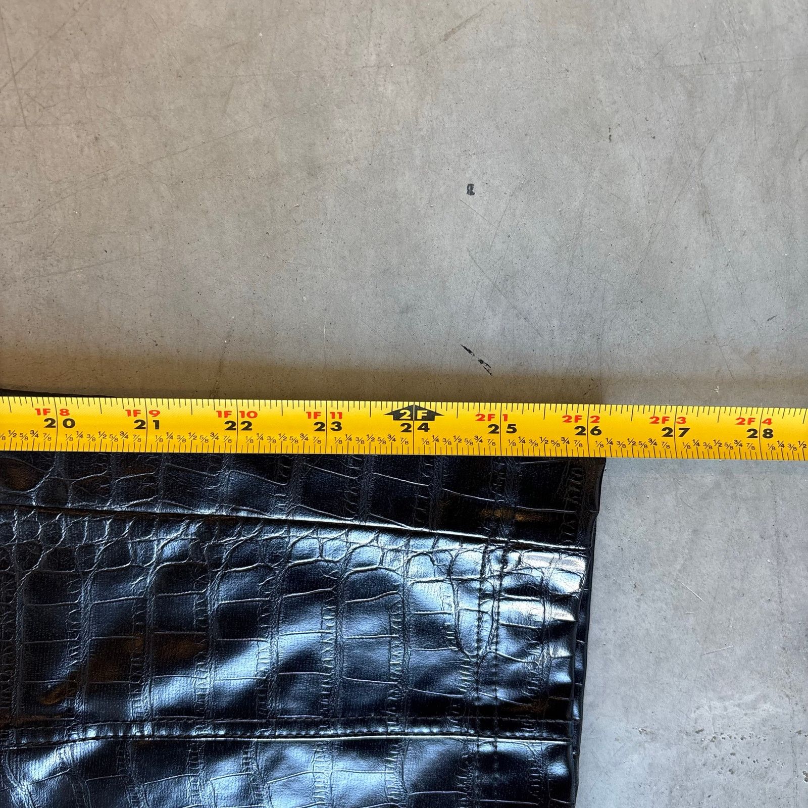 Vintage y2k black snakeskin leather pants Size US 28 / EU 44 - 4 Thumbnail
