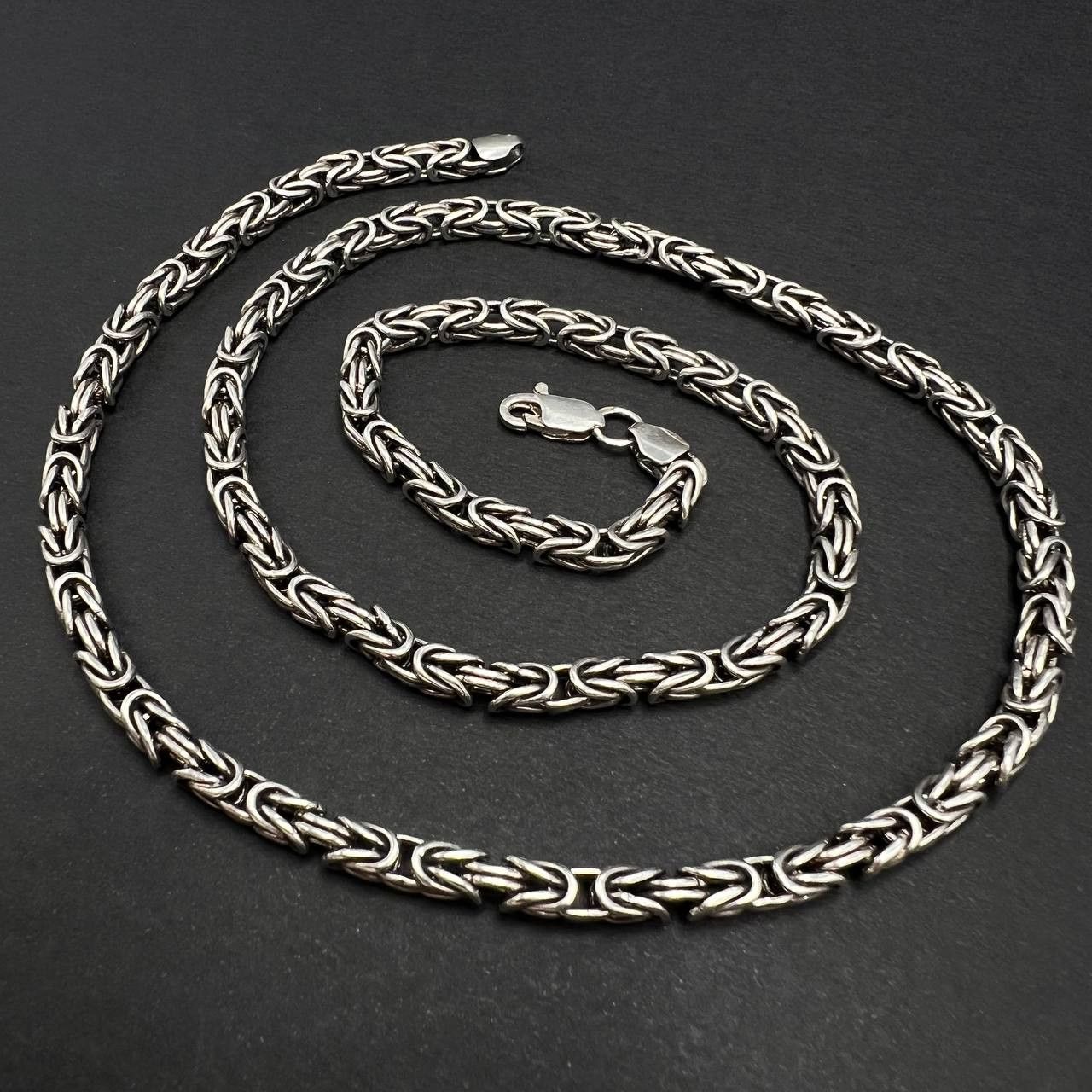 Sterling Silver Large Vintage Sterling Silver 925 Men's Jewelry Chain 51 gr Size ONE SIZE - 3 Thumbnail