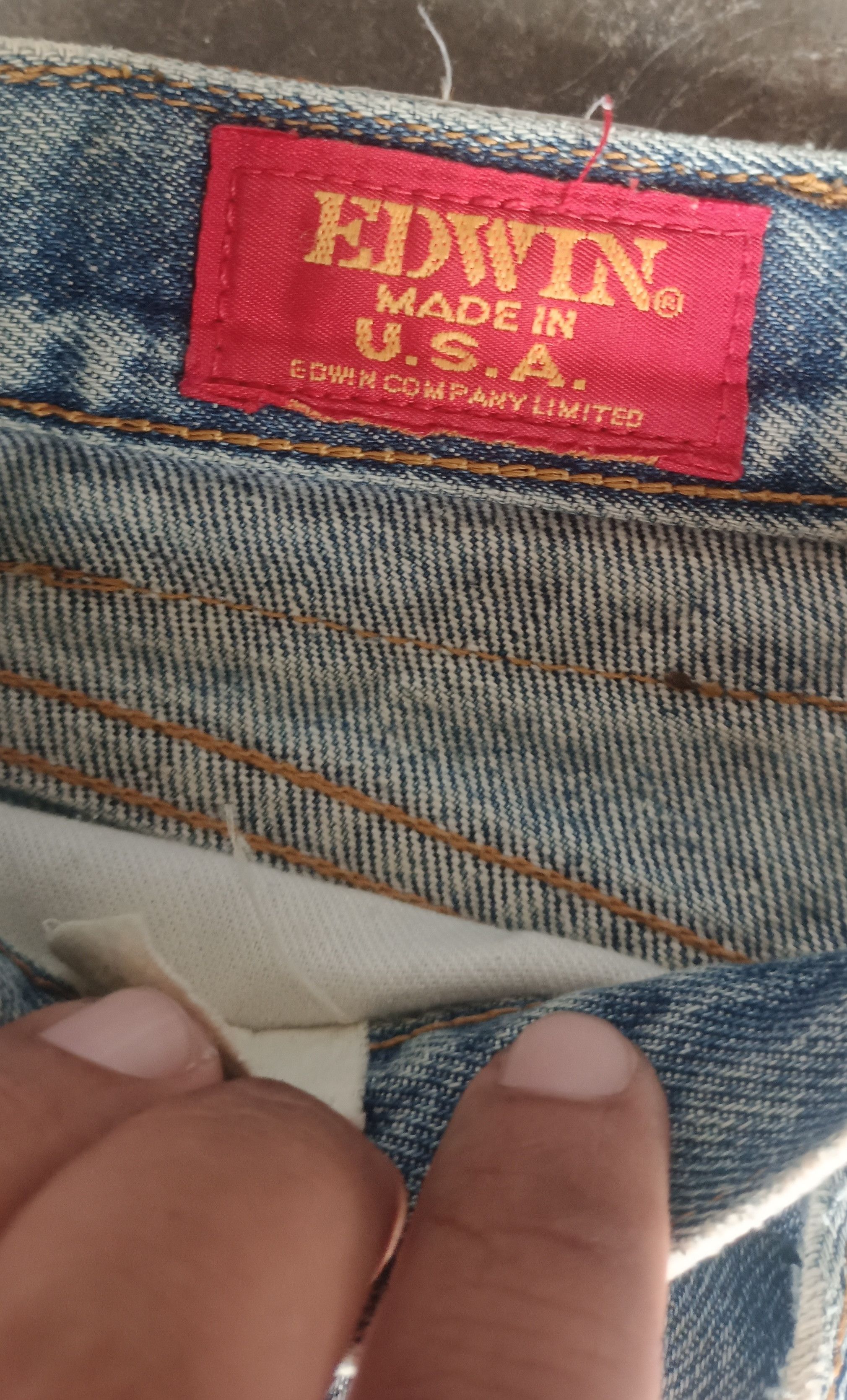 Edwin Vintage💥 Edwin Made In USA Distressed Denim Size US 32 / EU 48 - 11 Thumbnail