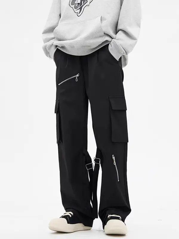 VIBE Black High Street Vintage Loose Casual Pants Size US 30 / EU 46 - 4 Thumbnail