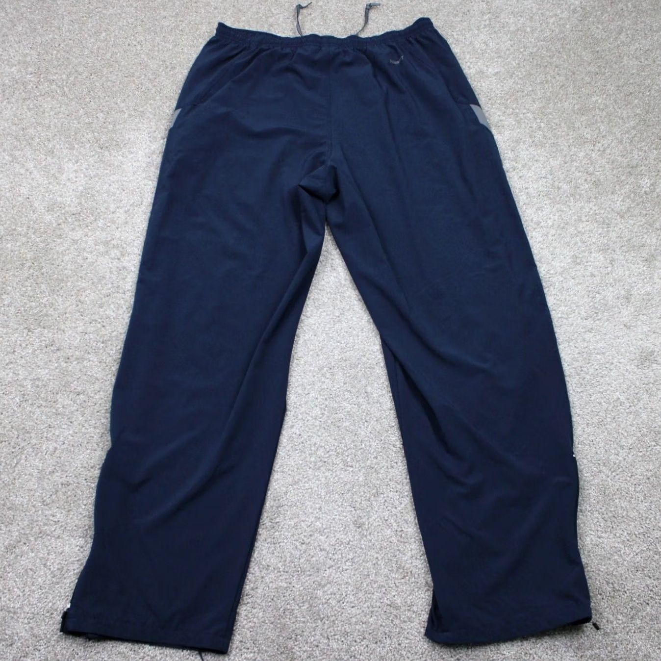 Nike Nike Pants Mens L Blue Wind FitDry Zip Ankle Golf Rain Drawstring inseam Size US 33 - 7 Thumbnail