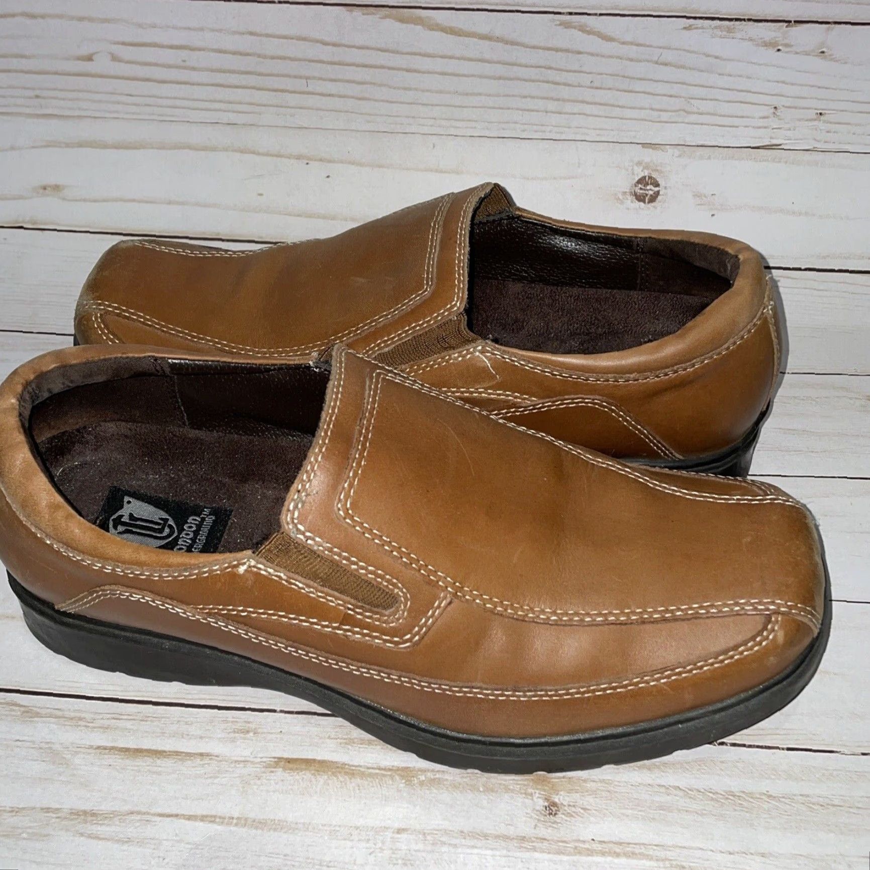 Vintage LONDON UNDERGROUND Trenton Loafer Men Brown Leather Size 10M Casual Leather Upper Outsole Leather Shoes Size US 10 / EU 43 - 6 Thumbnail