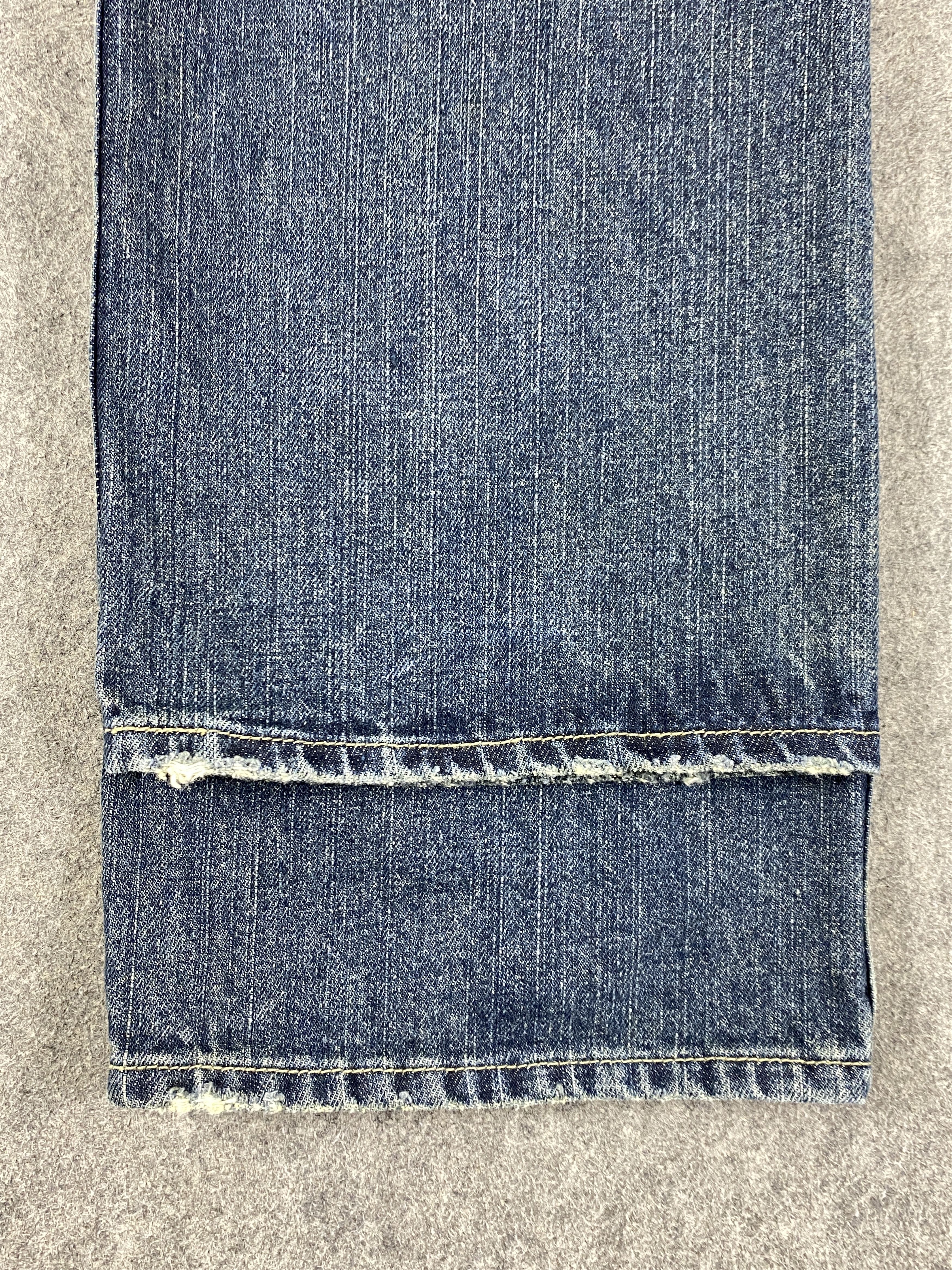 If Six Was Nine Ripped Blue Vintage Oririn Jeans 31x30 - JN3253 Size US 31 - 10 Thumbnail