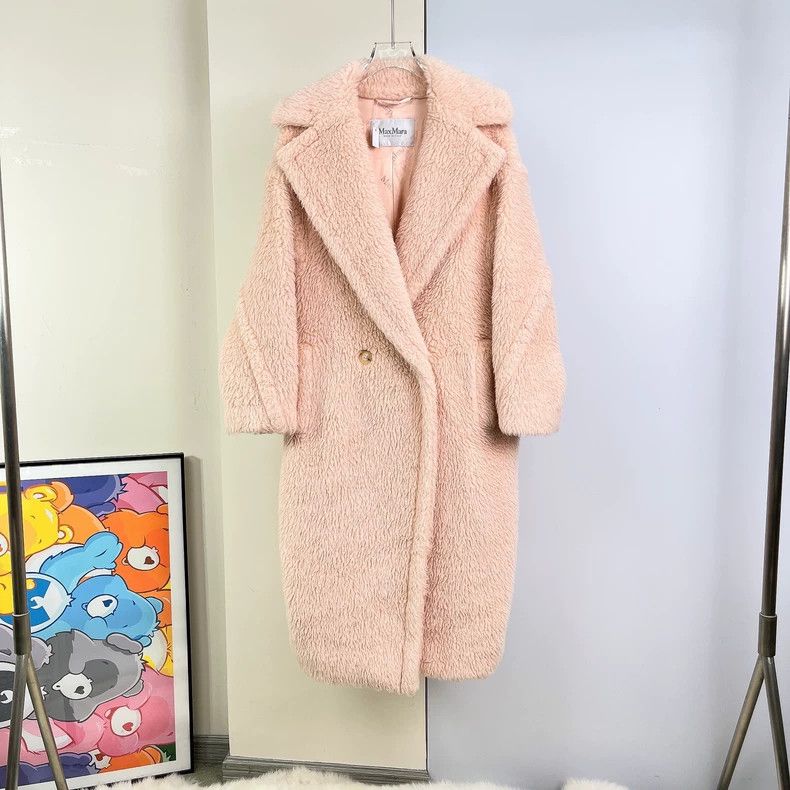 Max Mara Max Mara Nude Pink Light Pink Teddy Jacket Size S / US 4 / IT 40 - 1 Thumbnail