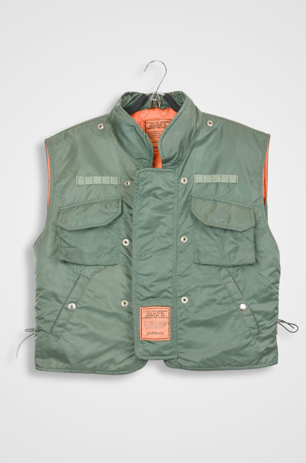 Schott Schott Flyer Type Military Vest Made in USA Size L Size US L / EU 52-54 / 3 - 1 Thumbnail