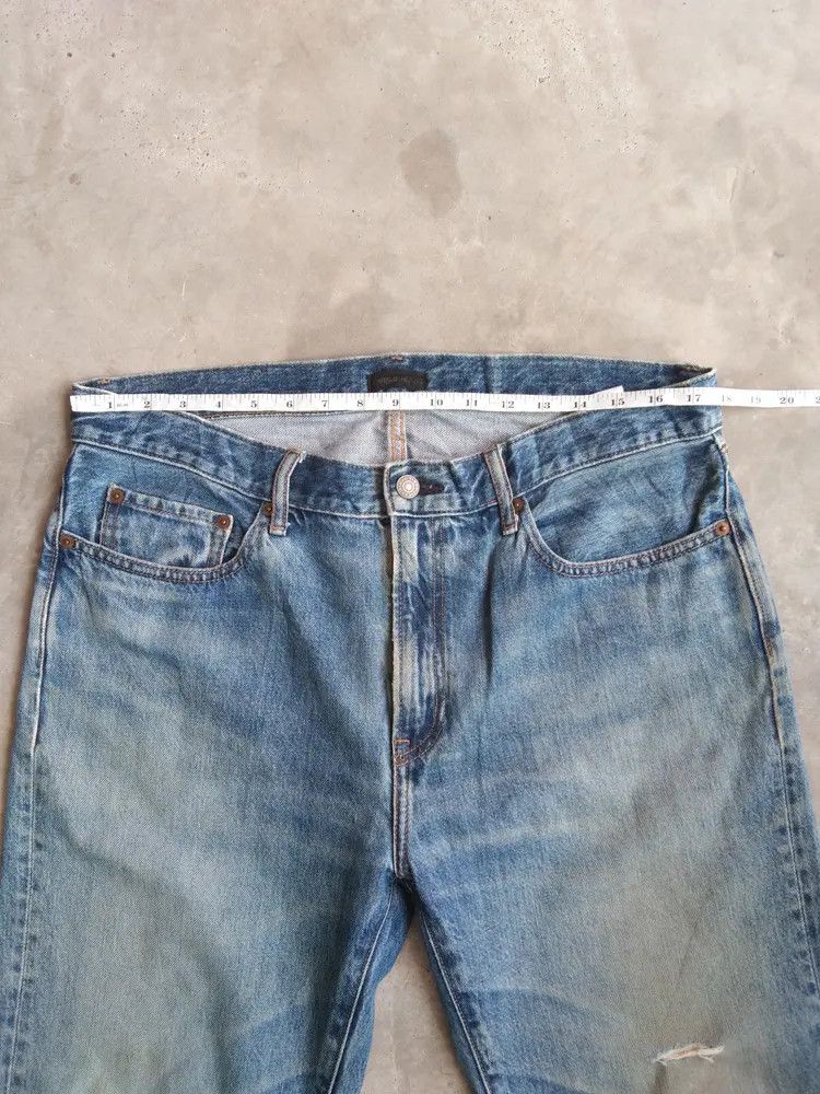 Japanese Brand Vintage Uniqlo Distresses Jeans 34x28 Size US 34 / EU 50 - 5 Thumbnail