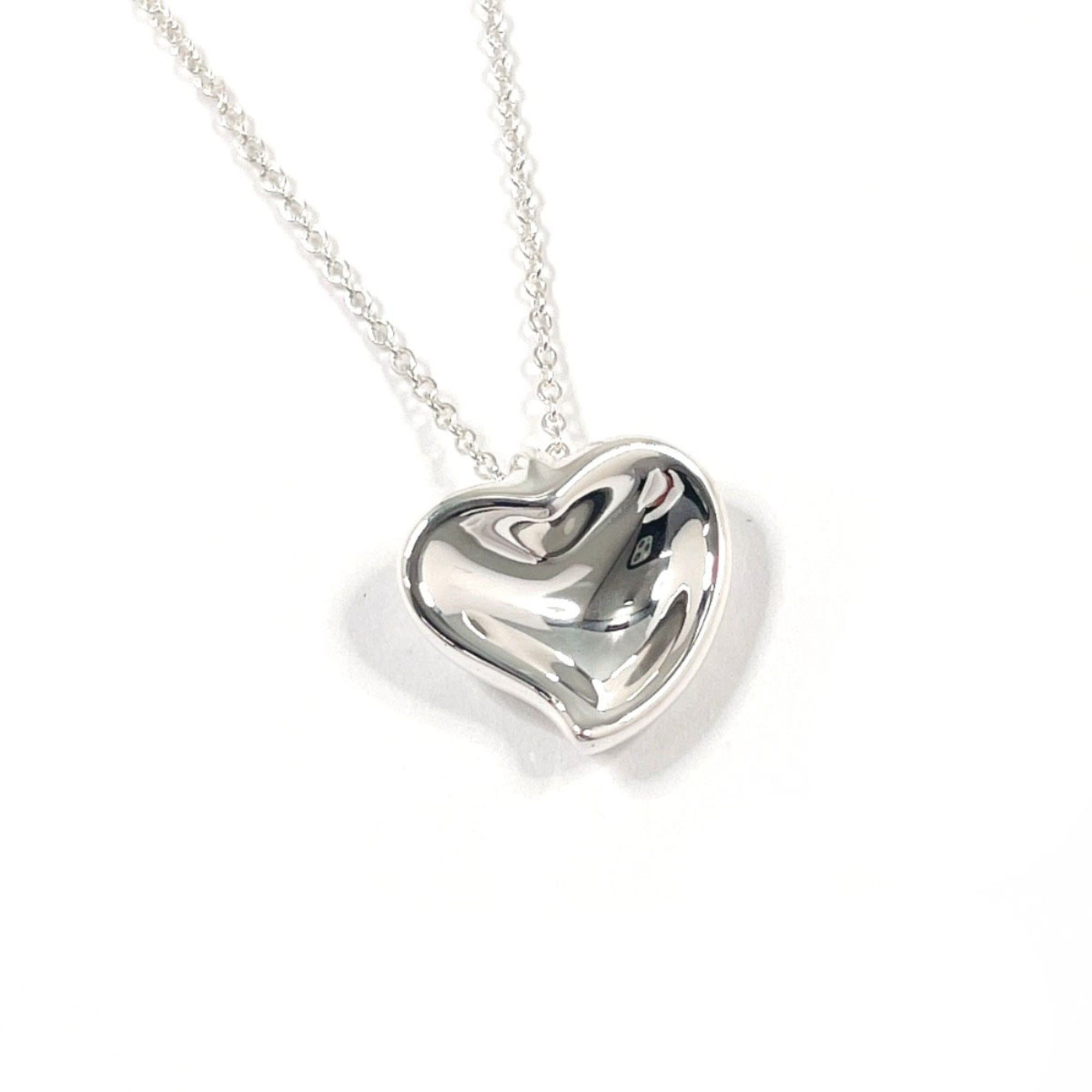 Tiffany & Co. TIFFANY&Co. Tiffany Curved Heart Elsa Peretti Necklace, Sterling Silver 925, Women's Size ONE SIZE - 1 Thumbnail