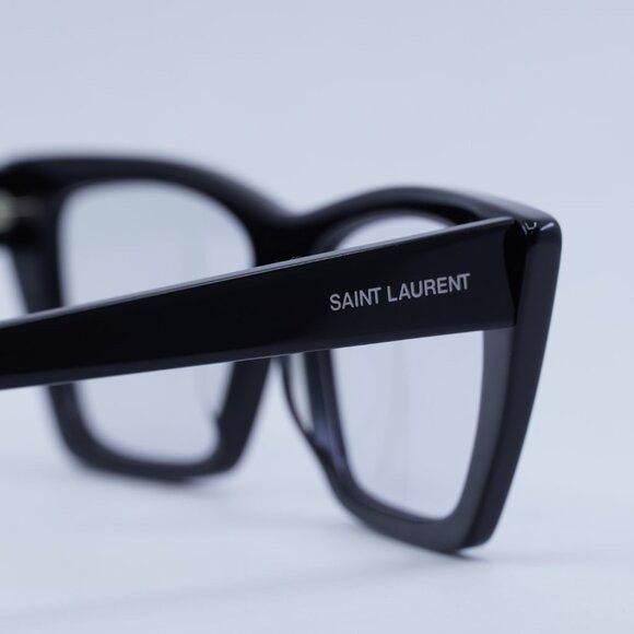 Saint Laurent Paris Saint Laurent SL276 MICA 025 Sunglasses Black Cat Eye Frame Size ONE SIZE - 8 Thumbnail