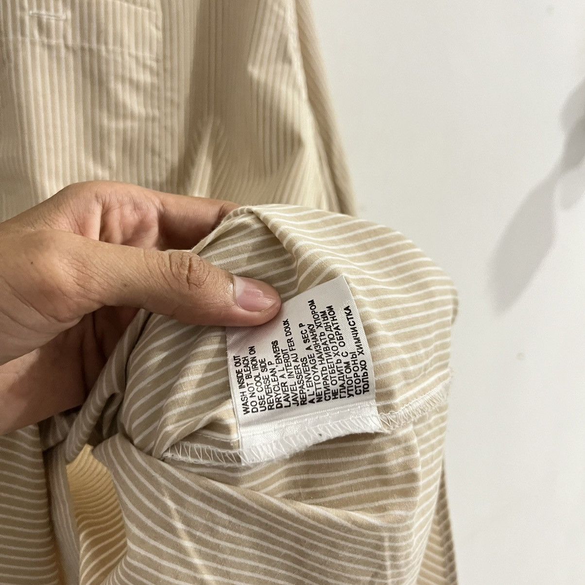Japanese Brand Attention - Striped Longsleeve Button Up Size US XL / EU 56 / 4 - 6 Thumbnail