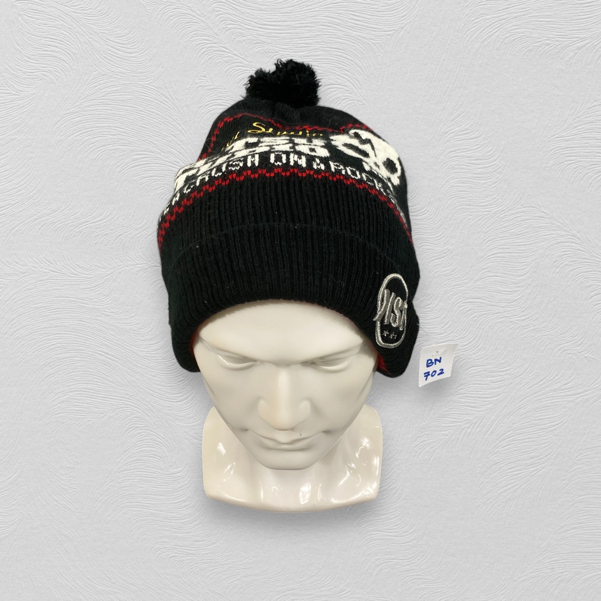 Japanese Brand Batsu Studio Have A crush on A Rock Star Pom Pom Hat-BN702 Size ONE SIZE - 2 Thumbnail