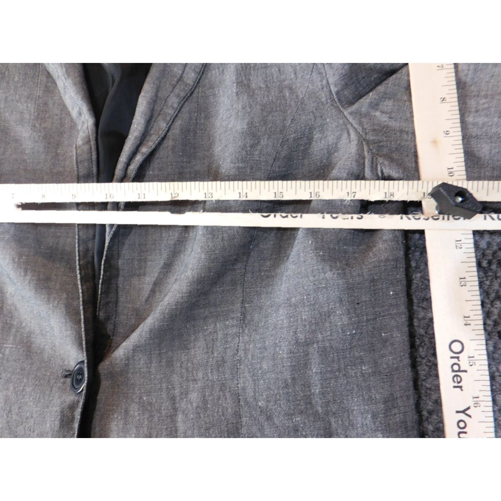 Jones New York Jones New York Womens Blazer 12 Gray Linen Button Collar Casual Dressy Vintage? Wait. Size XL / US 12-14 / IT 48-50 - 6 Thumbnail