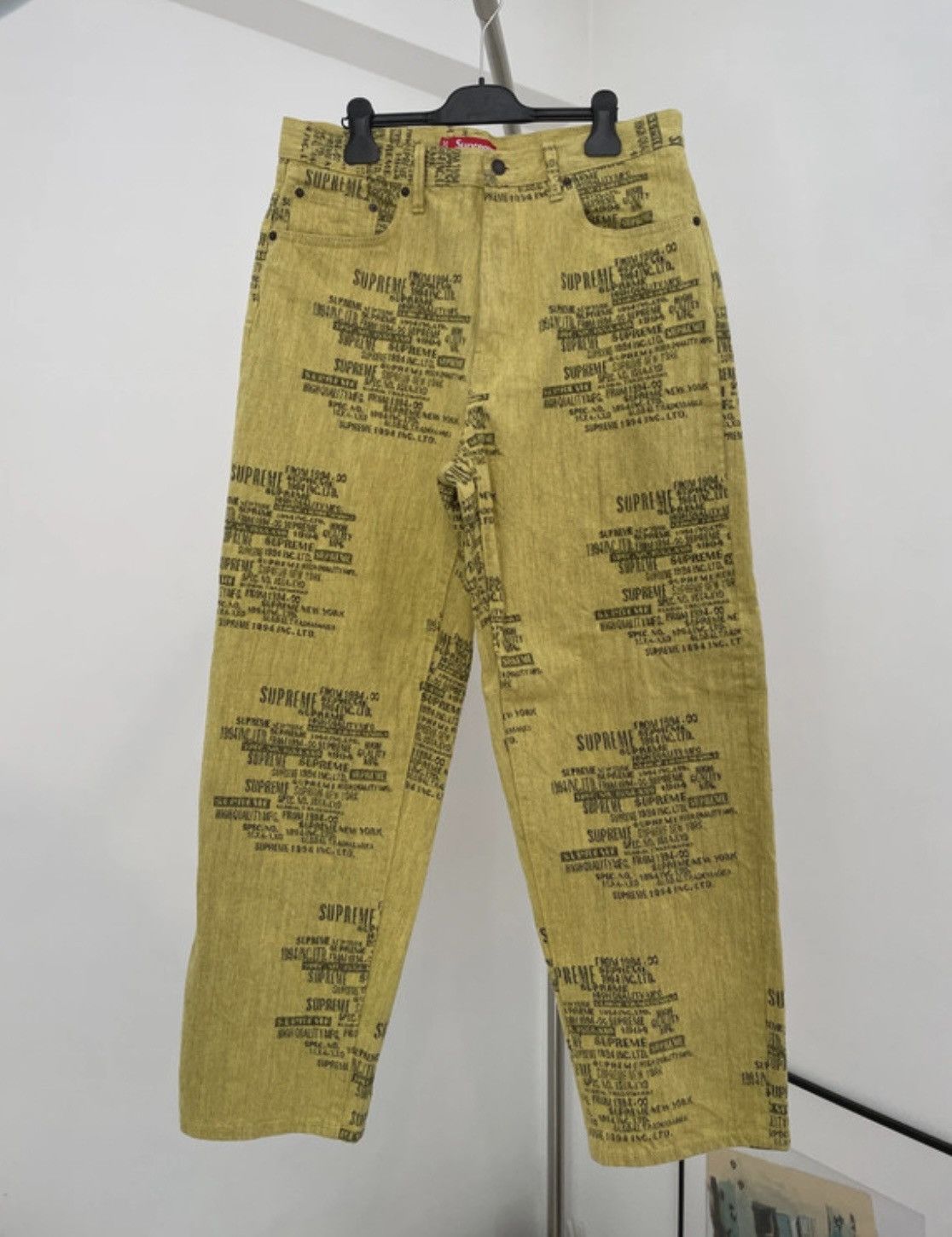 Supreme Trademark Jacquard Baggy かつき Supreme Trademark Jacquard Baggy Jean (SS23) - $188