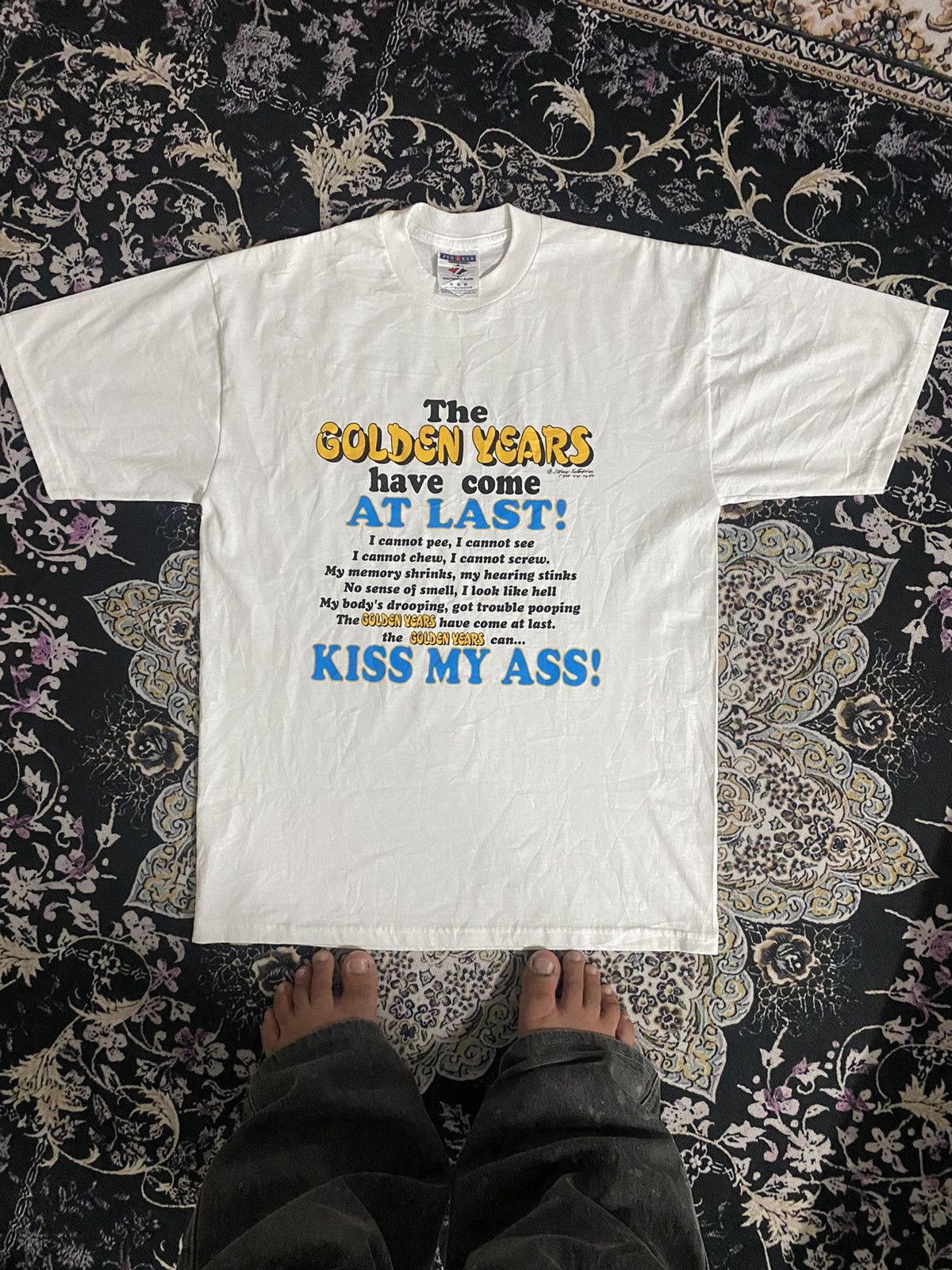 Jerzees × Vintage Vintage 1998 Kiss my ass Golden Years🚀 Size US M / EU 48-50 / 2 - 2 Thumbnail