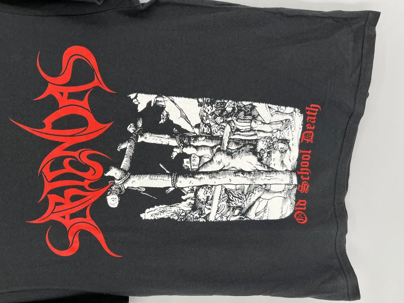 Band Tees Vintage SABIENDAS "Old School Death" Shirt Black Size US M / EU 48-50 / 2 - 7 Thumbnail