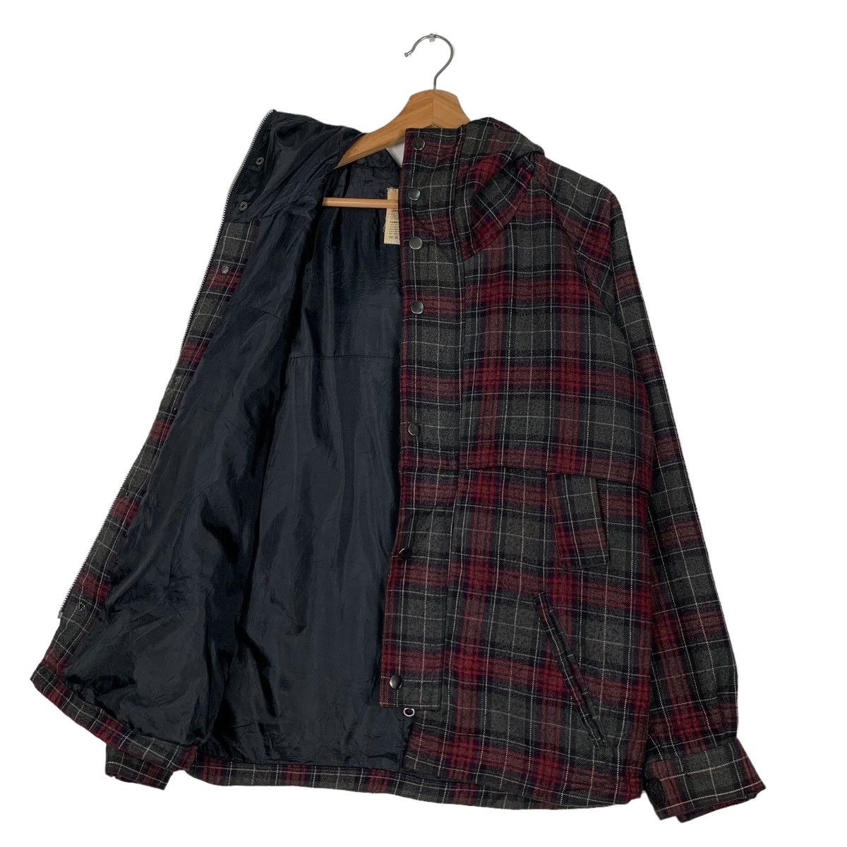 Japanese Brand PIRATES Tartan Checked Plaid Hoodie Jacket #0074-C5 Size US M / EU 48-50 / 2 - 10 Thumbnail