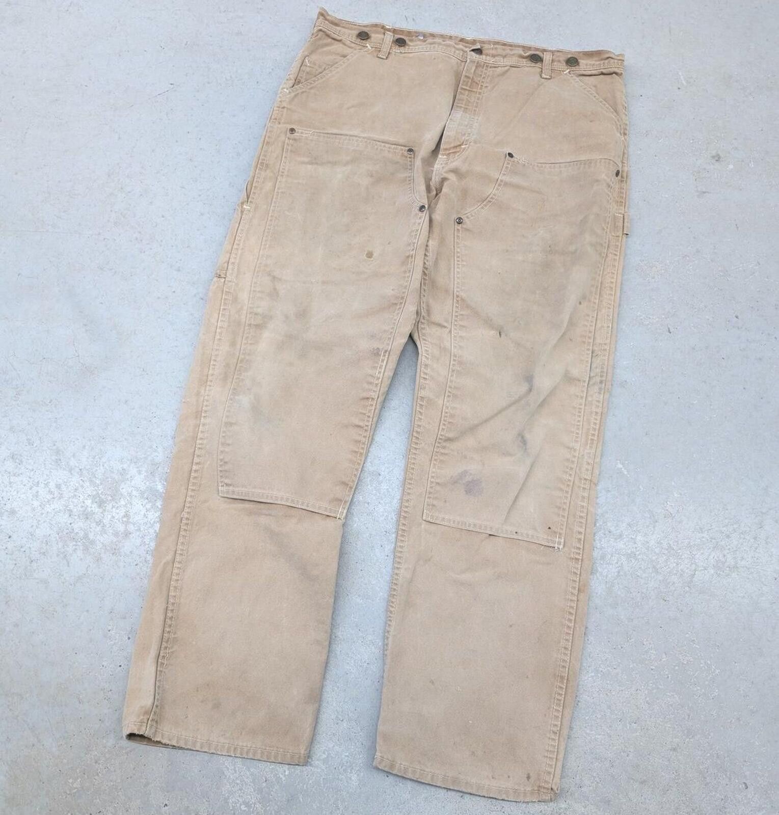 Carhartt Vintage 80s Distressed Carpenter Double Knee Canvas Pants 