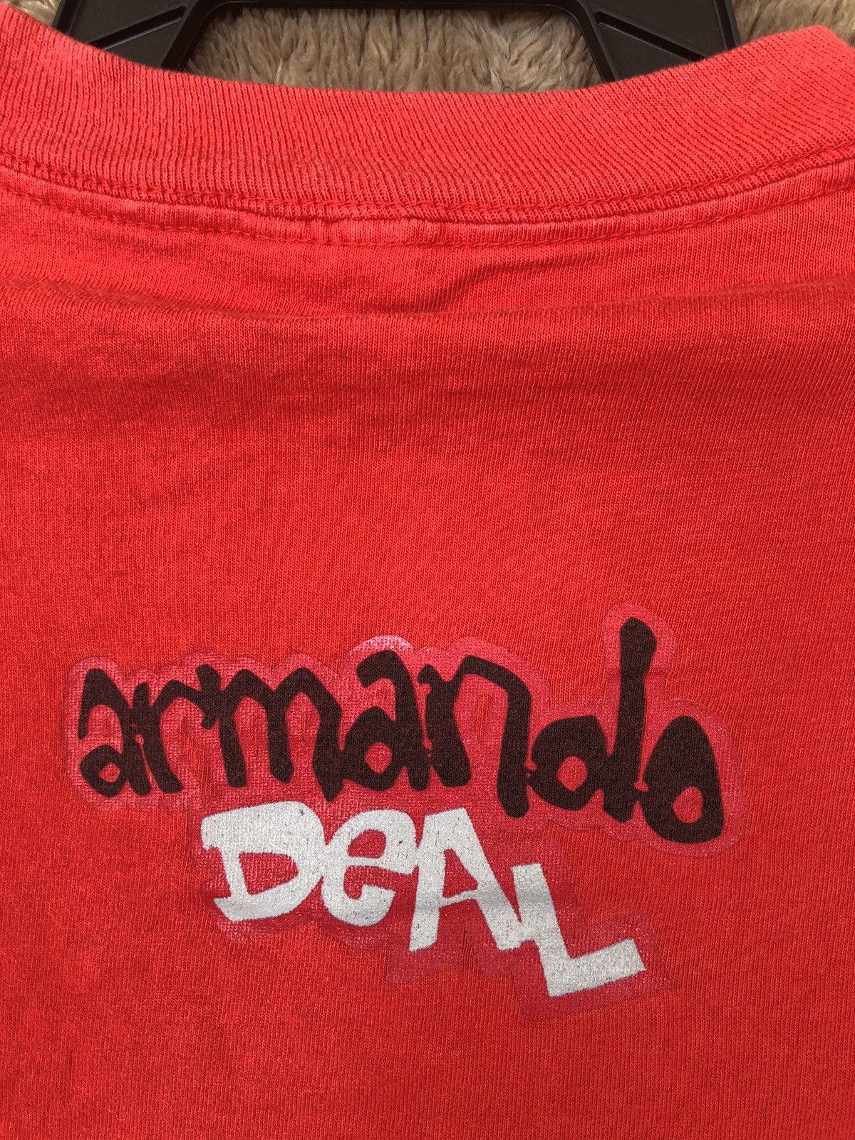 Vintage Vintage 90s Devil Women In Red Tee Size US XL / EU 56 / 4 - 10 Thumbnail