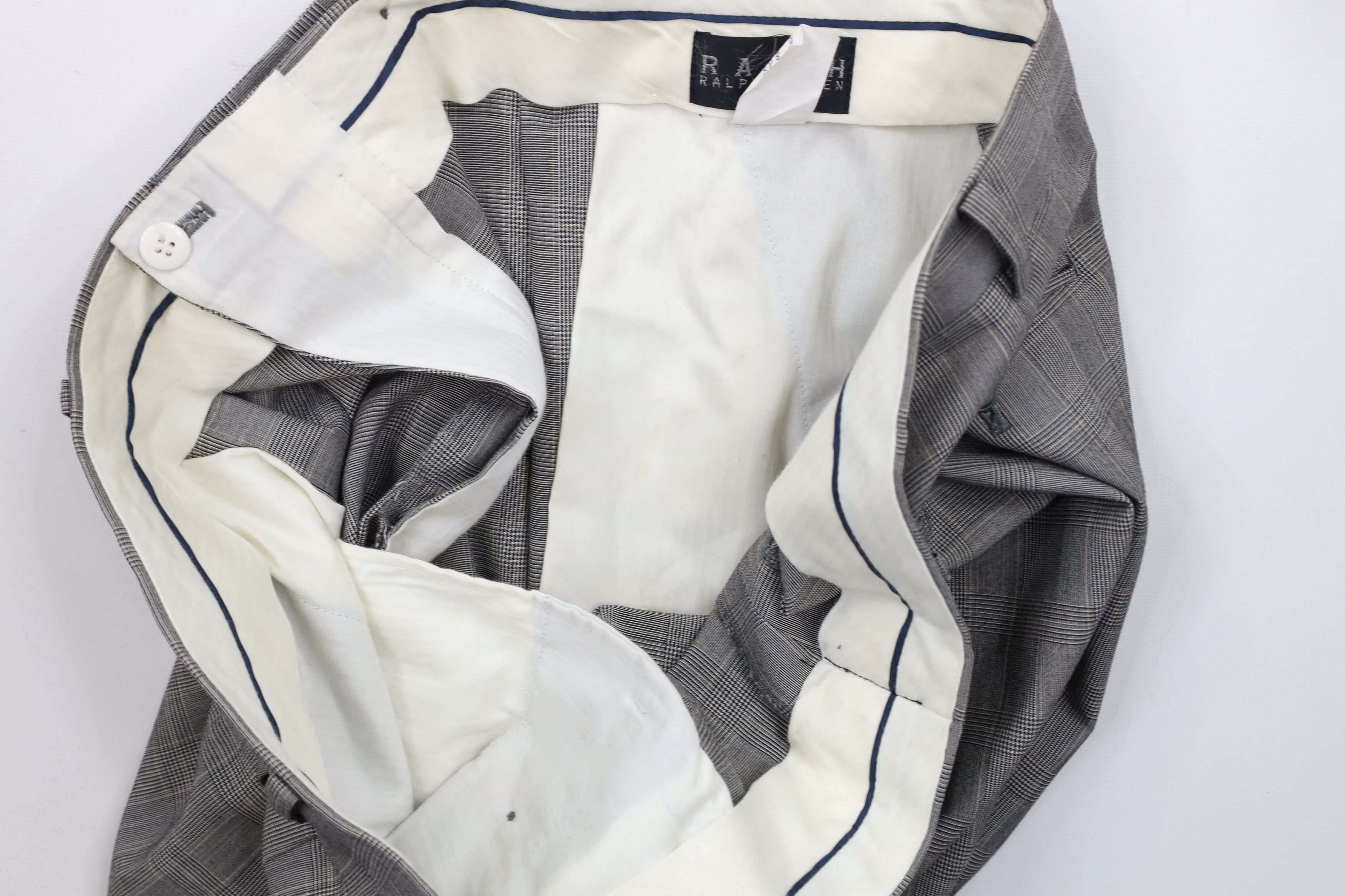 Ralph Lauren Vintage 90s Ralph Lauren Houndstooth Cuffed Wide Leg Pants Size US 42 / EU 58 - 7 Thumbnail