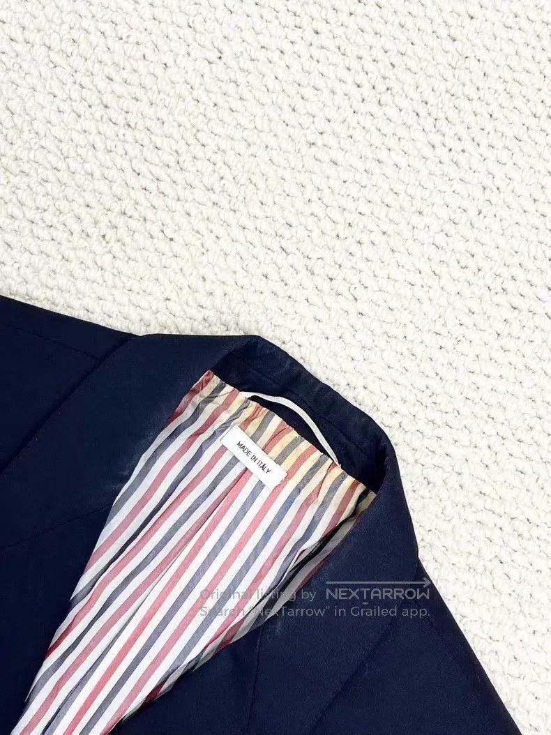 Thom Browne Thom Browne Navy blue anchor gold buckle jacket Size 38S - 2 Thumbnail
