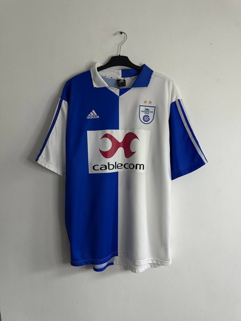 Adidas Grasshopper Zürich 2002/03 Adidas Home Jersey #10 Meier 2XL Size US XXL / EU 58 / 5 - 1 Thumbnail