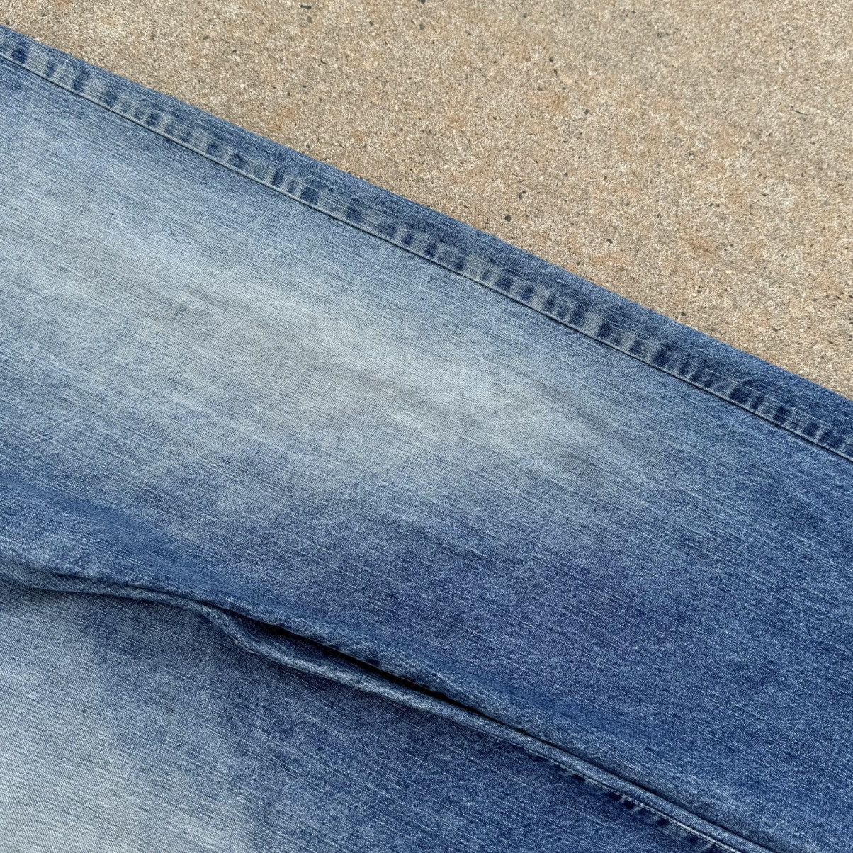 Trussardi Vintage 90’s Trussardi Distressed Faded Blue Baggy Jeans Size US 38 / EU 54 - 5 Thumbnail