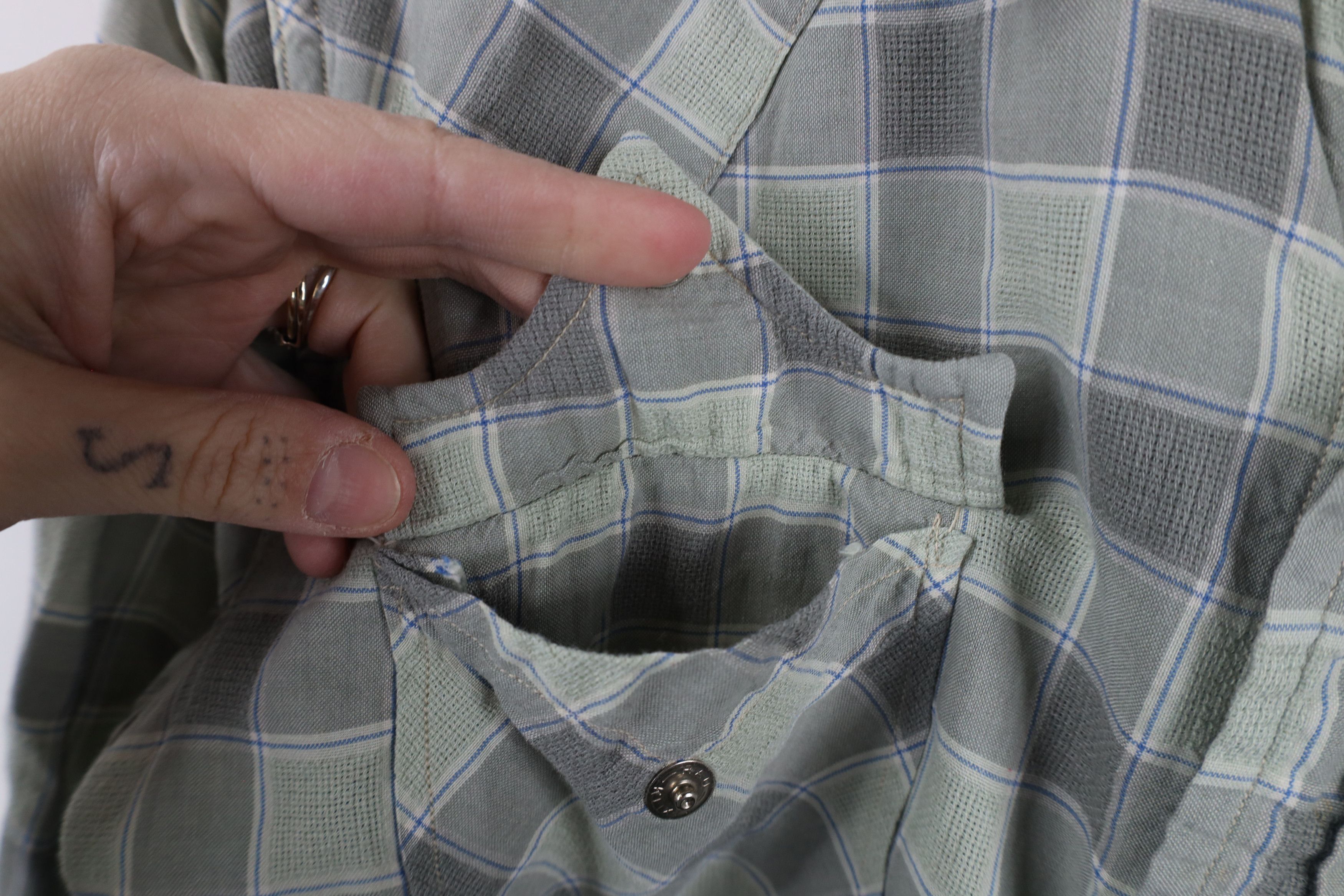 Vintage Vintage 50s 60s Rockabilly Snap Button Shirt Plaid USA Size US M / EU 48-50 / 2 - 6 Thumbnail