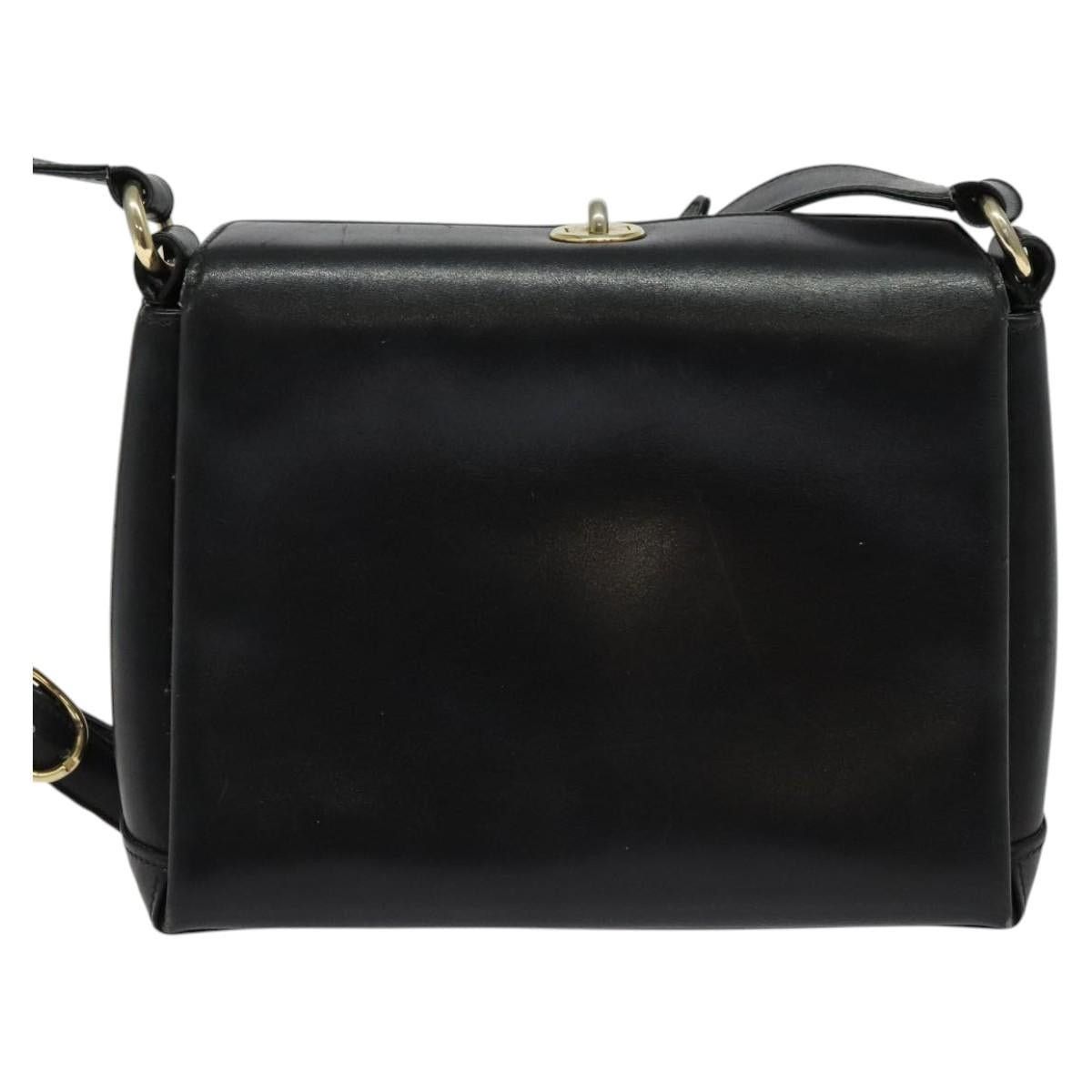 Gucci GUCCI Shoulder Bag Leather Black Gold Size ONE SIZE - 3 Thumbnail