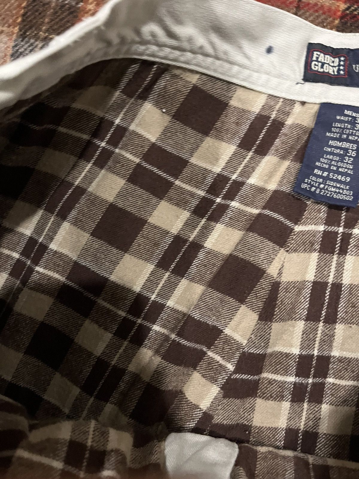 Faded Glory Vintage Y2K 2000’s Heavy duty Faded Glory Flannel Lined pant Size US 35 - 8 Thumbnail