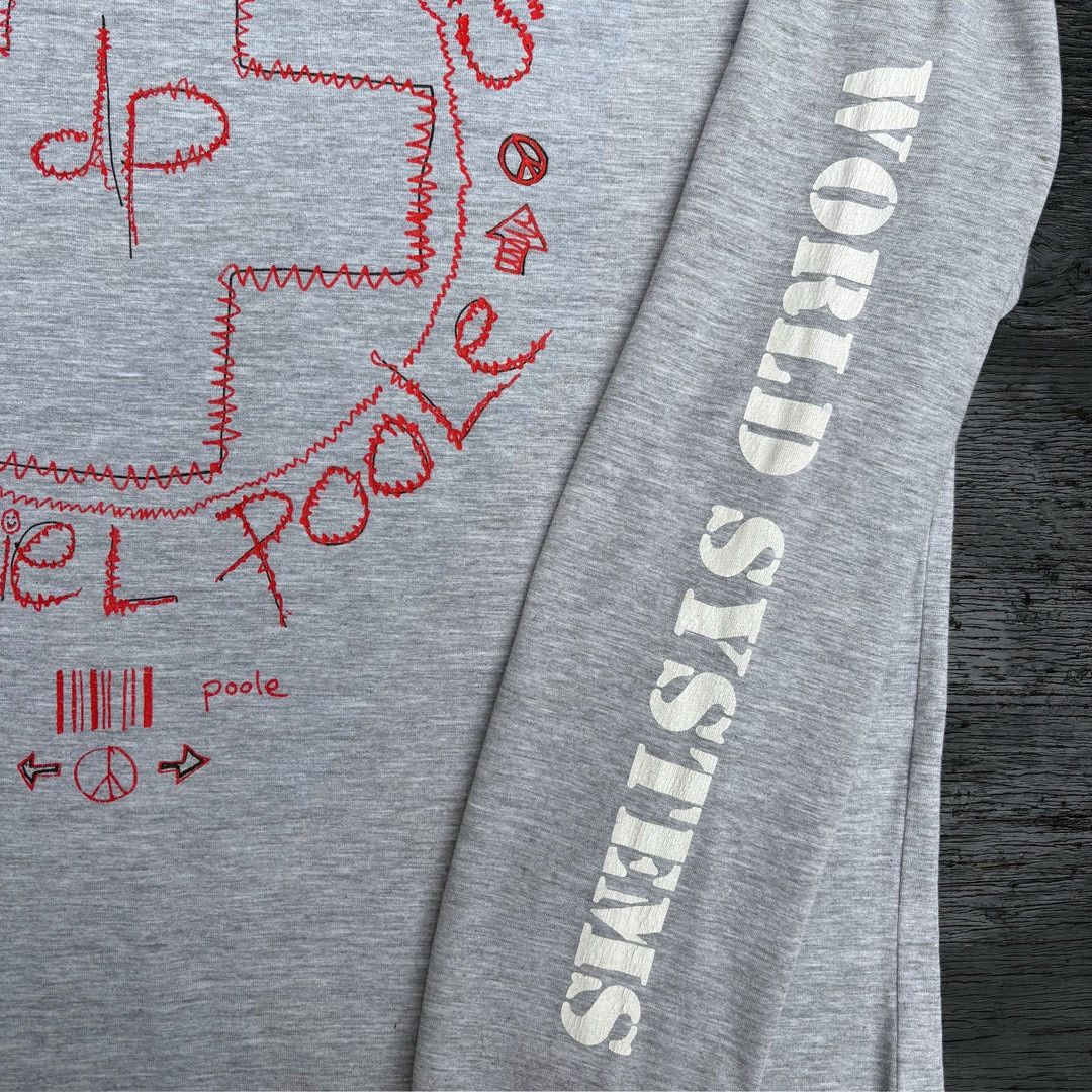 Vintage Daniel Poole 1990 90s Vintage Rave UK L/S Graphic T-Shirt Size US XL / EU 56 / 4 - 4 Thumbnail