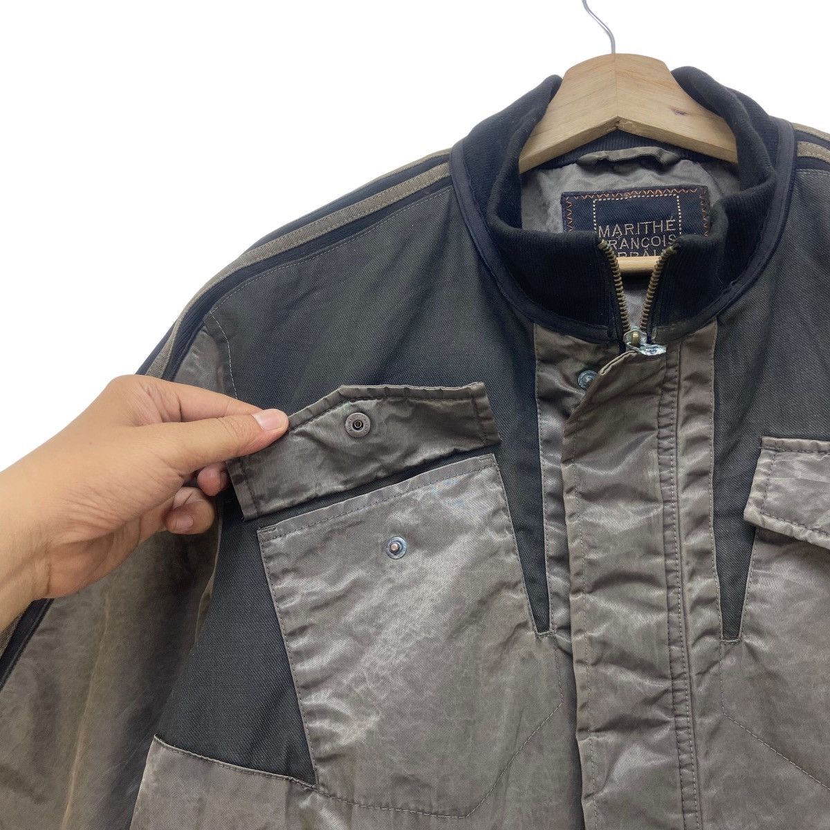 Designer × Marithe + Francois Girbaud Marithe Francois Girbaud Two-tone Nylon Jacket Size US M / EU 48-50 / 2 - 6 Thumbnail