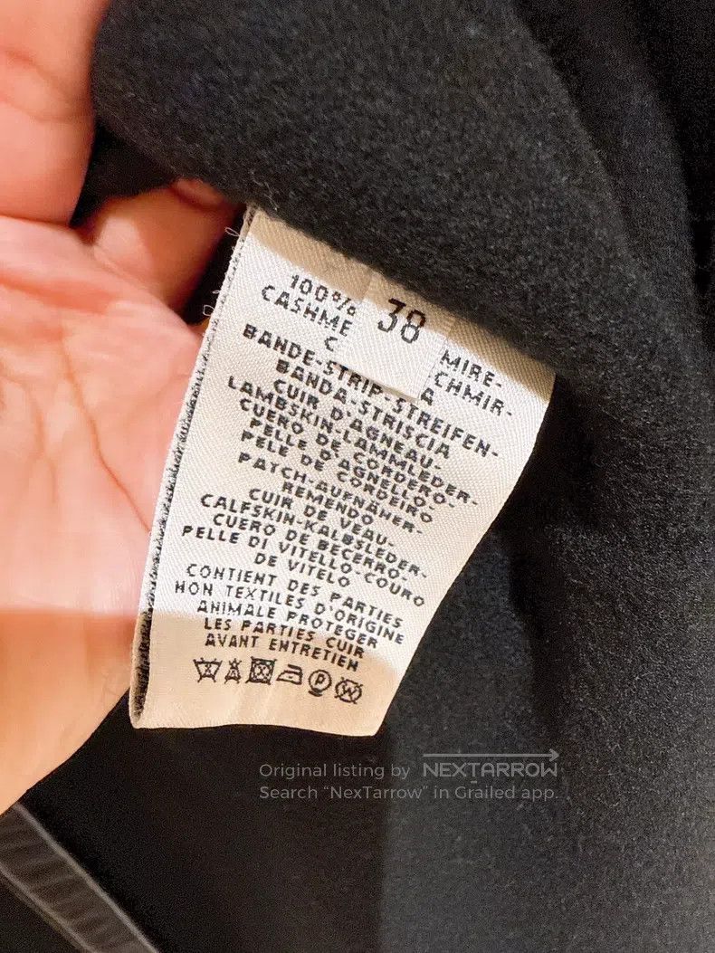 Hermes Hermes Black leather cashmere coat Size XS / US 0-2 / IT 36-38 - 9 Thumbnail