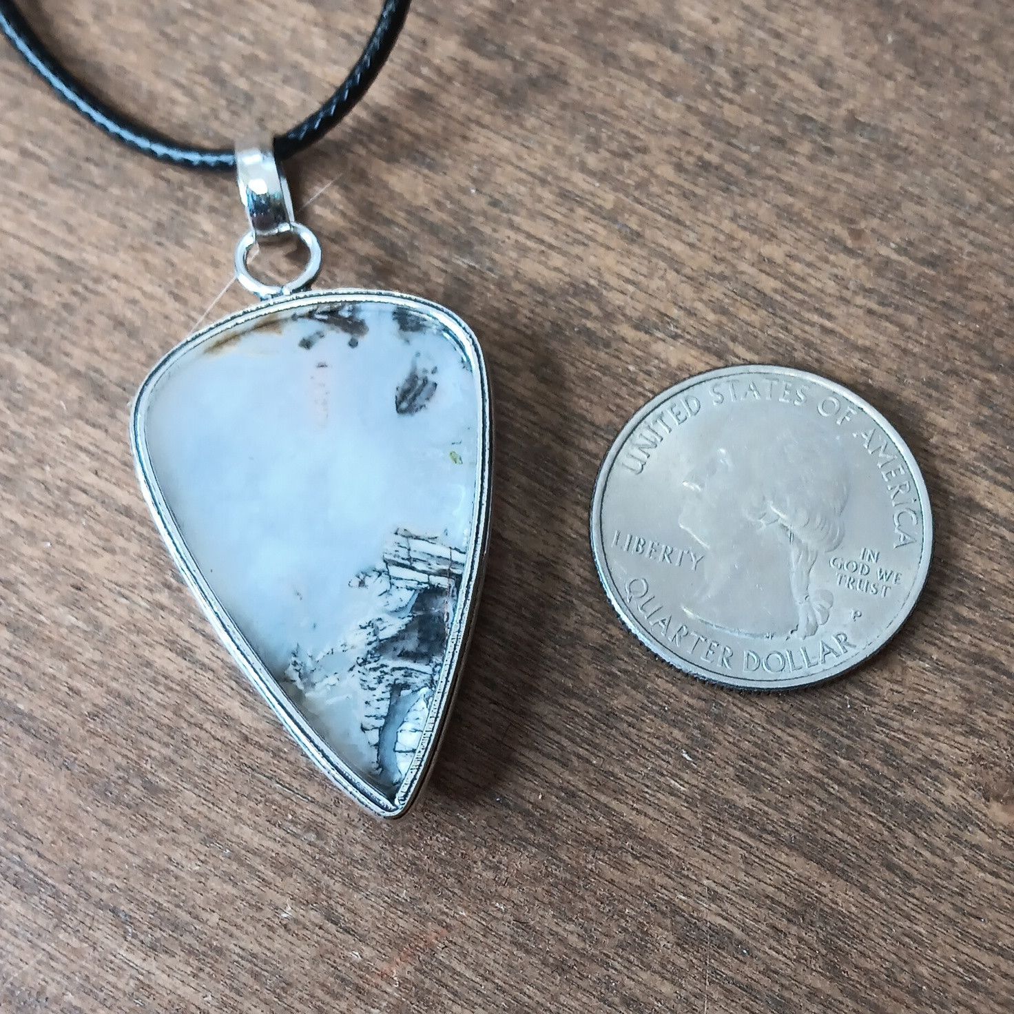 Other Moss Opal gemstone pendant necklace Size ONE SIZE - 2 Thumbnail