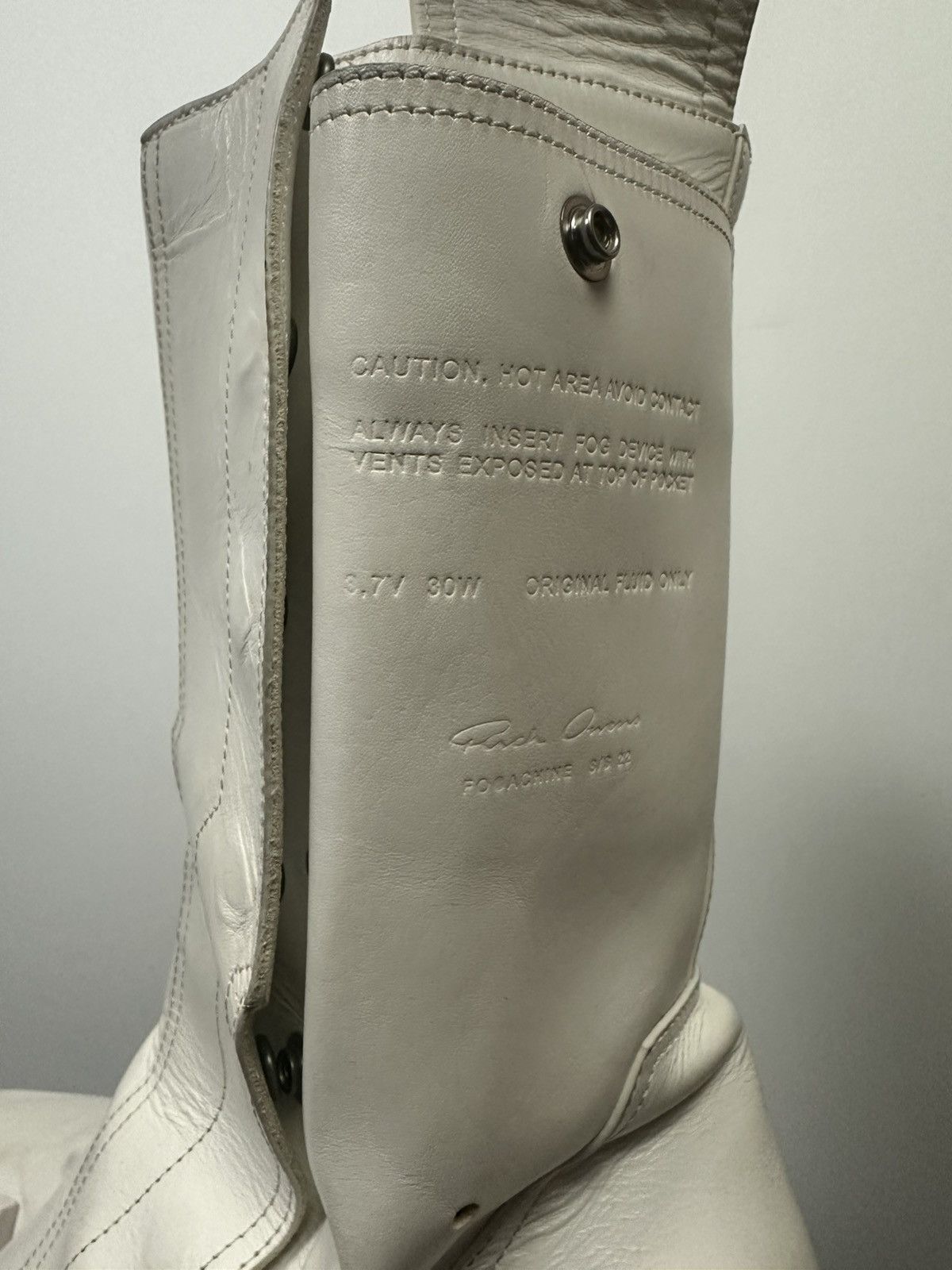 Rick Owens SS22 ‘FOGACHINE’ Beveled Motokiss Fogpocket Boots Size US 6.5 / EU 39-40 - 7 Thumbnail
