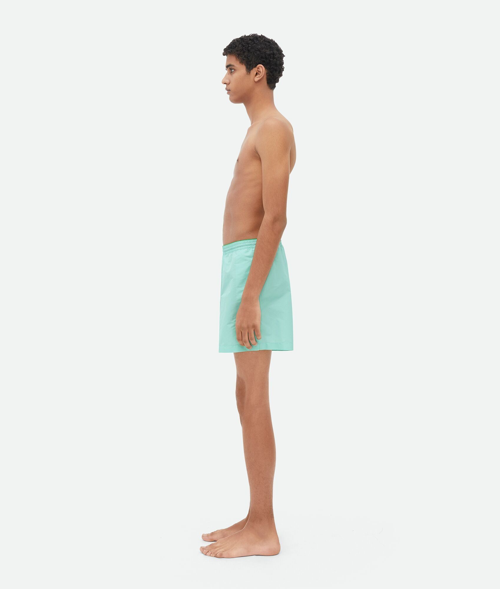 Bottega Veneta o1n1vont1024 Polyester Swim Shorts in Light Blue Size US 36 / EU 52 - 2 Thumbnail