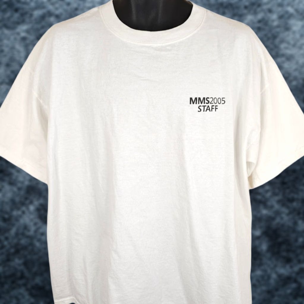 Delta VINTAGE Microsoft T Shirt Mens XL White Crew Neck Short Sleeve Desktop Computers Tech 2005 MMS Windows Server System Men Size US XL / EU 56 / 4 - 1 Thumbnail