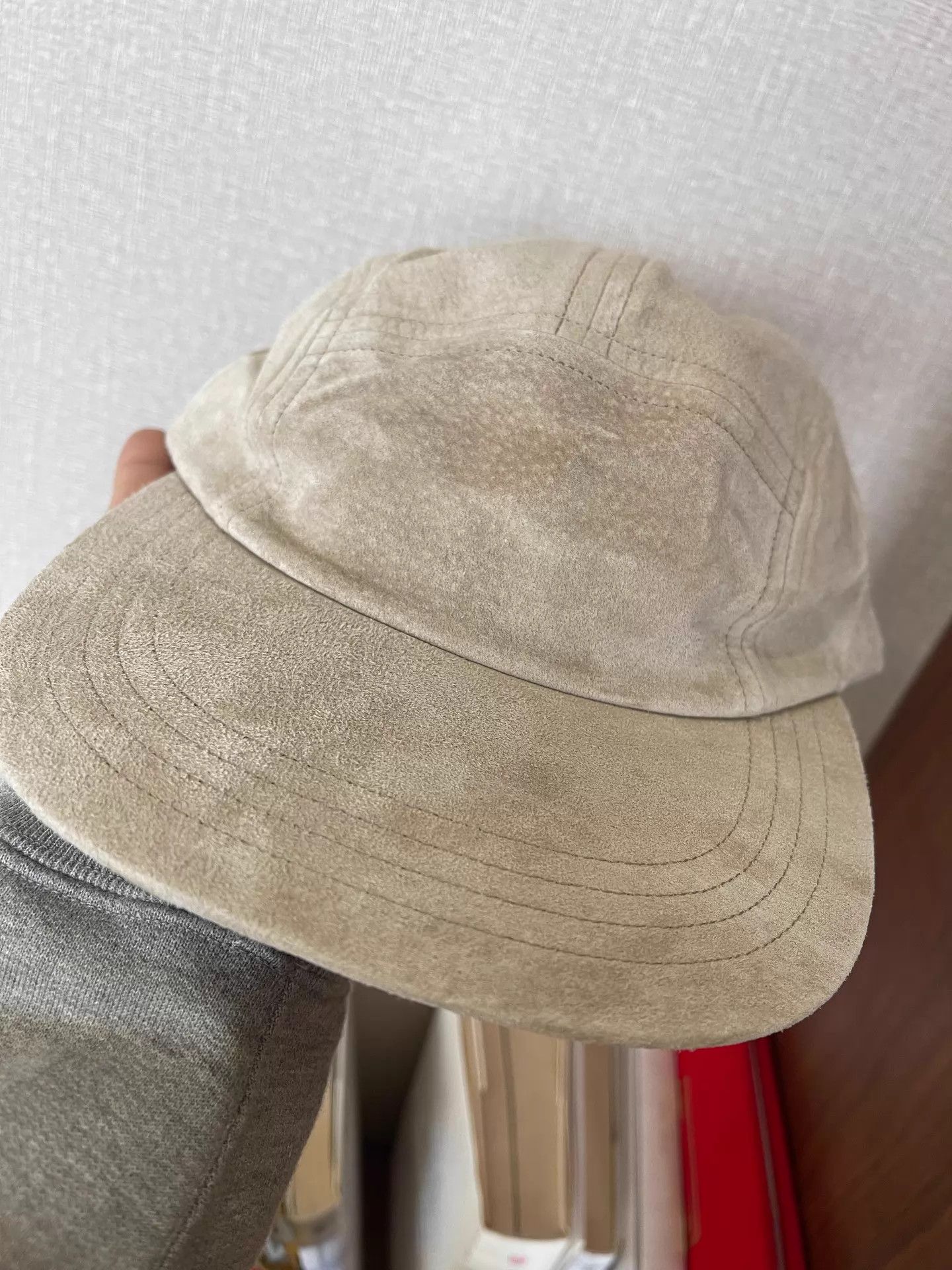 Hender Scheme Hender Scheme Pig Jet Cap Khaki Suede Hand-Stitched Like New Size ONE SIZE - 6 Thumbnail