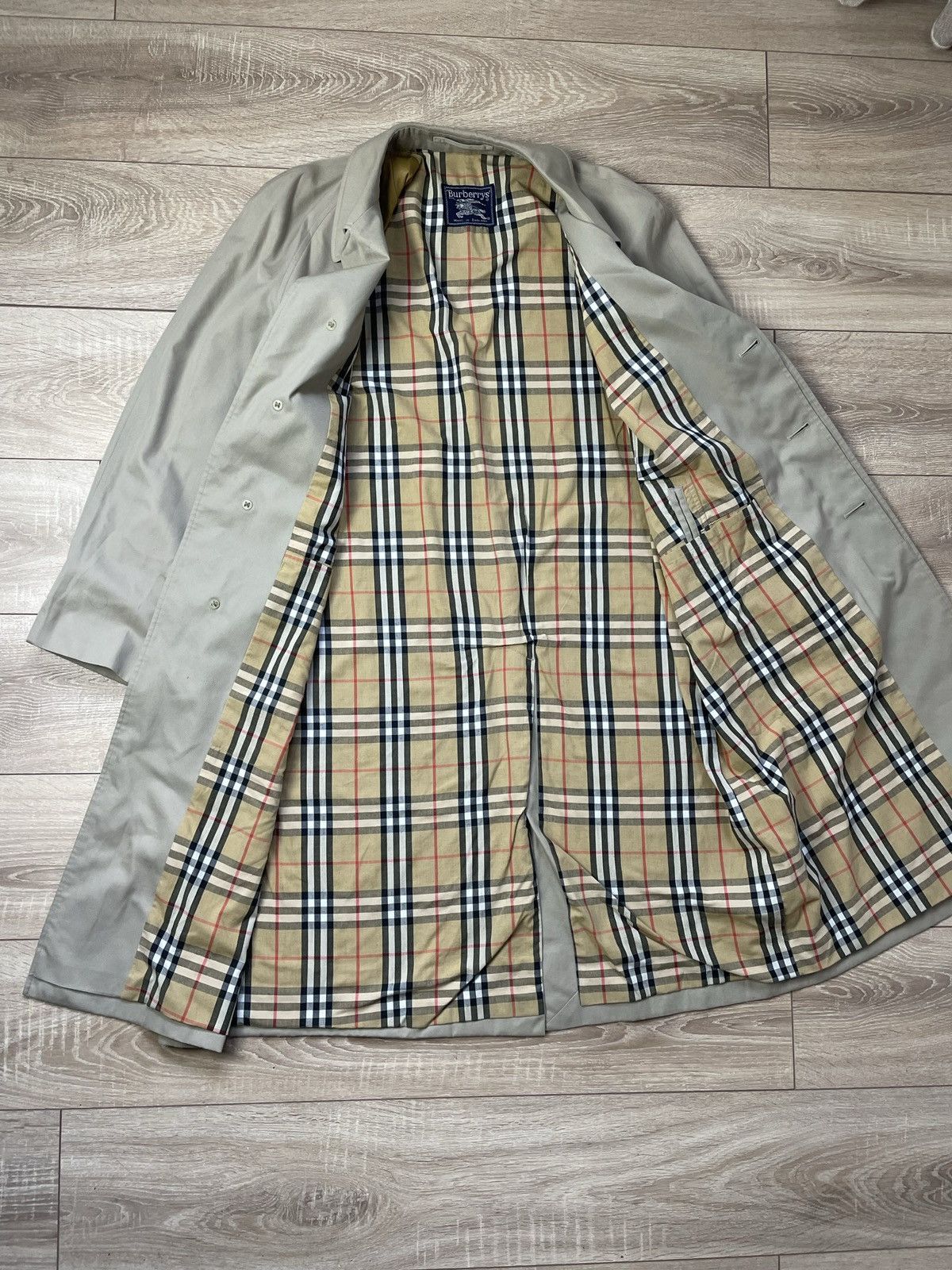 Burberry Burberry Vintage Nova Check Single Breasted Trench Coat L Size US L / EU 52-54 / 3 - 6 Thumbnail