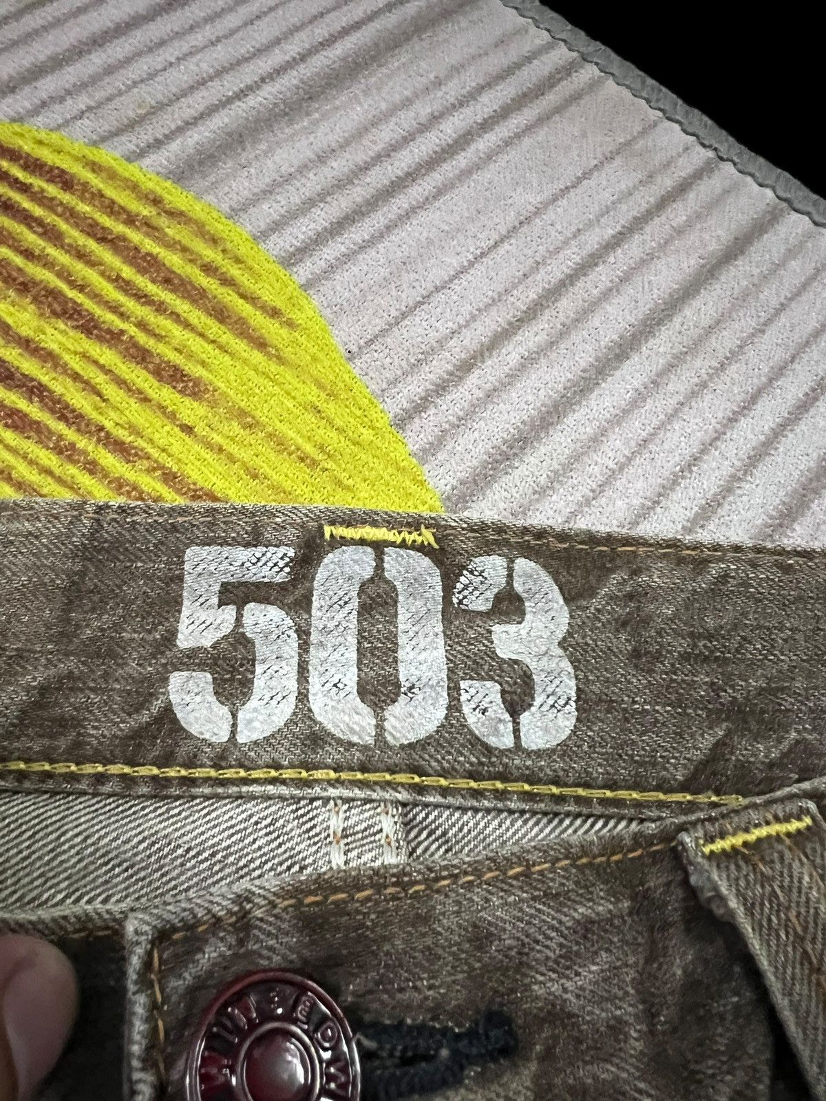 Edwin 💥FLARE💥VINTAGE EDWIN 503 BLUE TRIP FADED DENIM VERY RARE Size US 33 - 11 Thumbnail