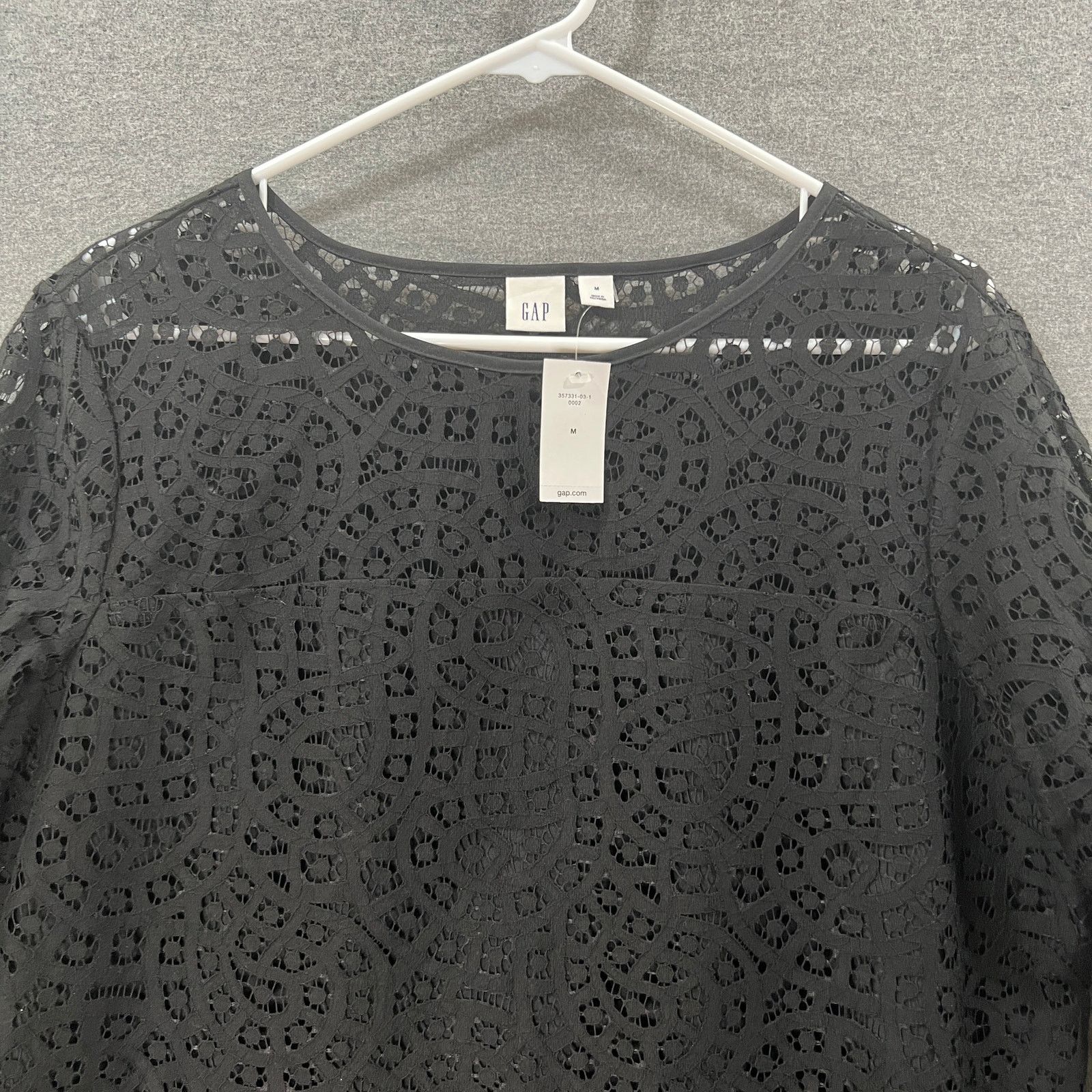 Gap Gap Black Lace Shirt Women Size M Casual Top Shirt Ladies Size M / US 6-8 / IT 42-44 - 11 Thumbnail