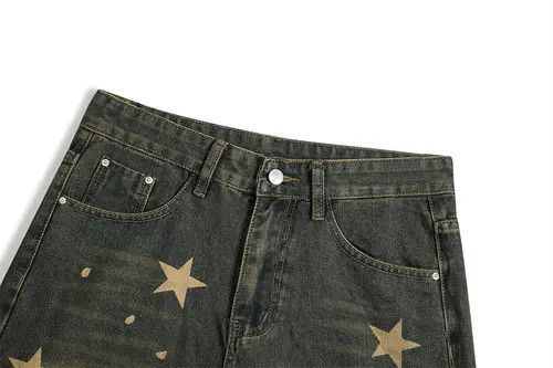 Japanese Brand Gotou #30 Vintage Denim Short Star Printed Streetwear Size US 31 - 8 Thumbnail