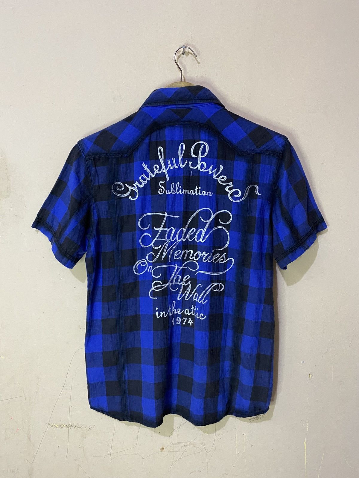 Japanese Brand Y2K In The Attic Poem Multipocket Plaid Shirt Size US M / EU 48-50 / 2 - 13 Thumbnail