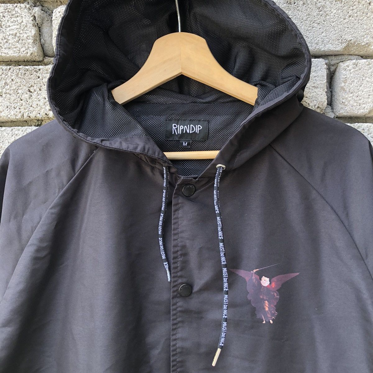 RIPNDIP RIPNDIP Hell Pit Hooded Coach Jacket Size US M / EU 48-50 / 2 - 3 Thumbnail