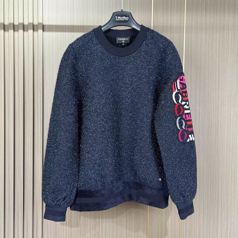 Chanel Chanel Embroidered letter starry sky glitter silk sweatshi Size XS / US 0-2 / IT 36-38 - 1 Thumbnail
