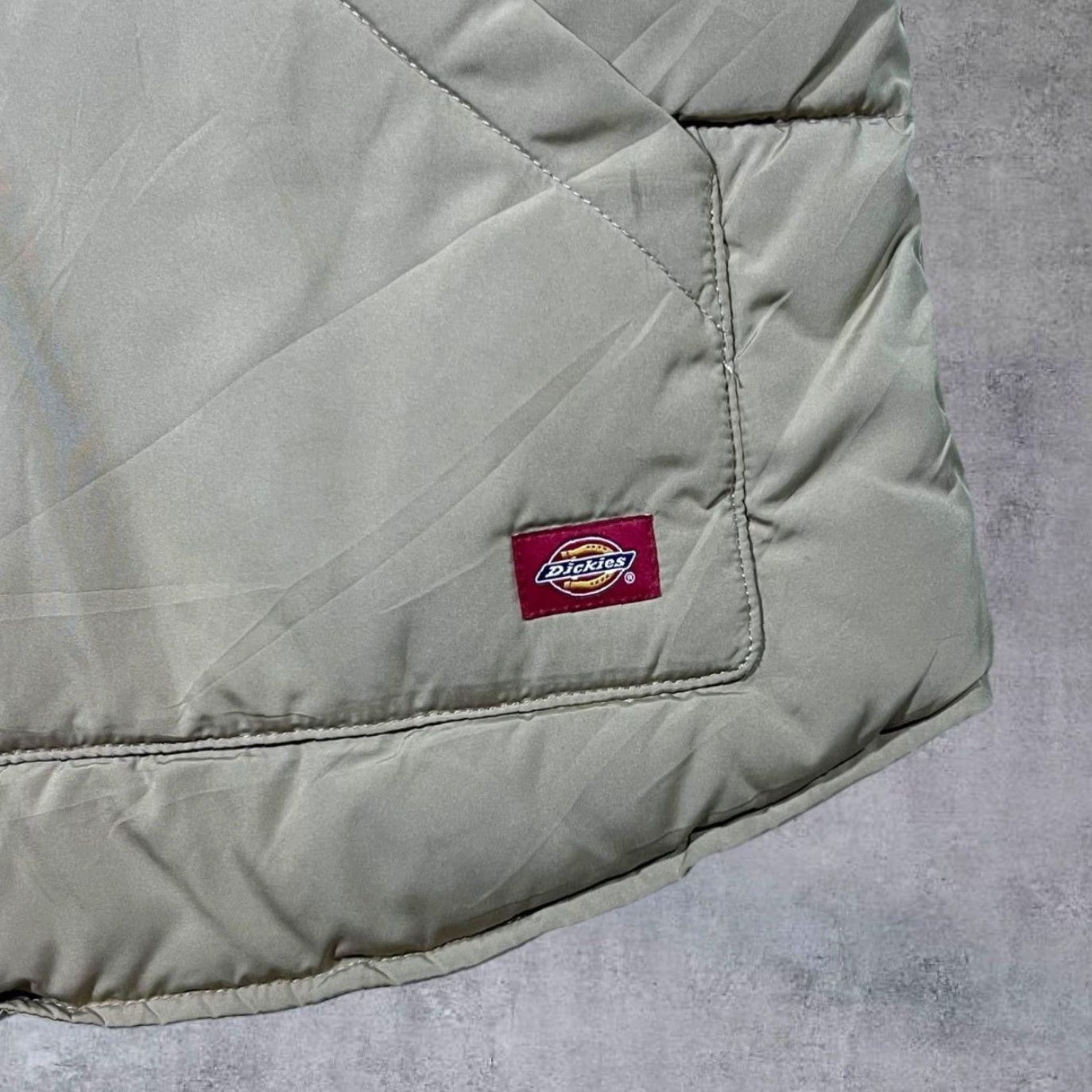 Dickies Dickies Faux Brown Leather Panel Padded Puffer Gilet Vest Jacket L Brown-Tan Men Size L Size US L / EU 52-54 / 3 - 3 Thumbnail