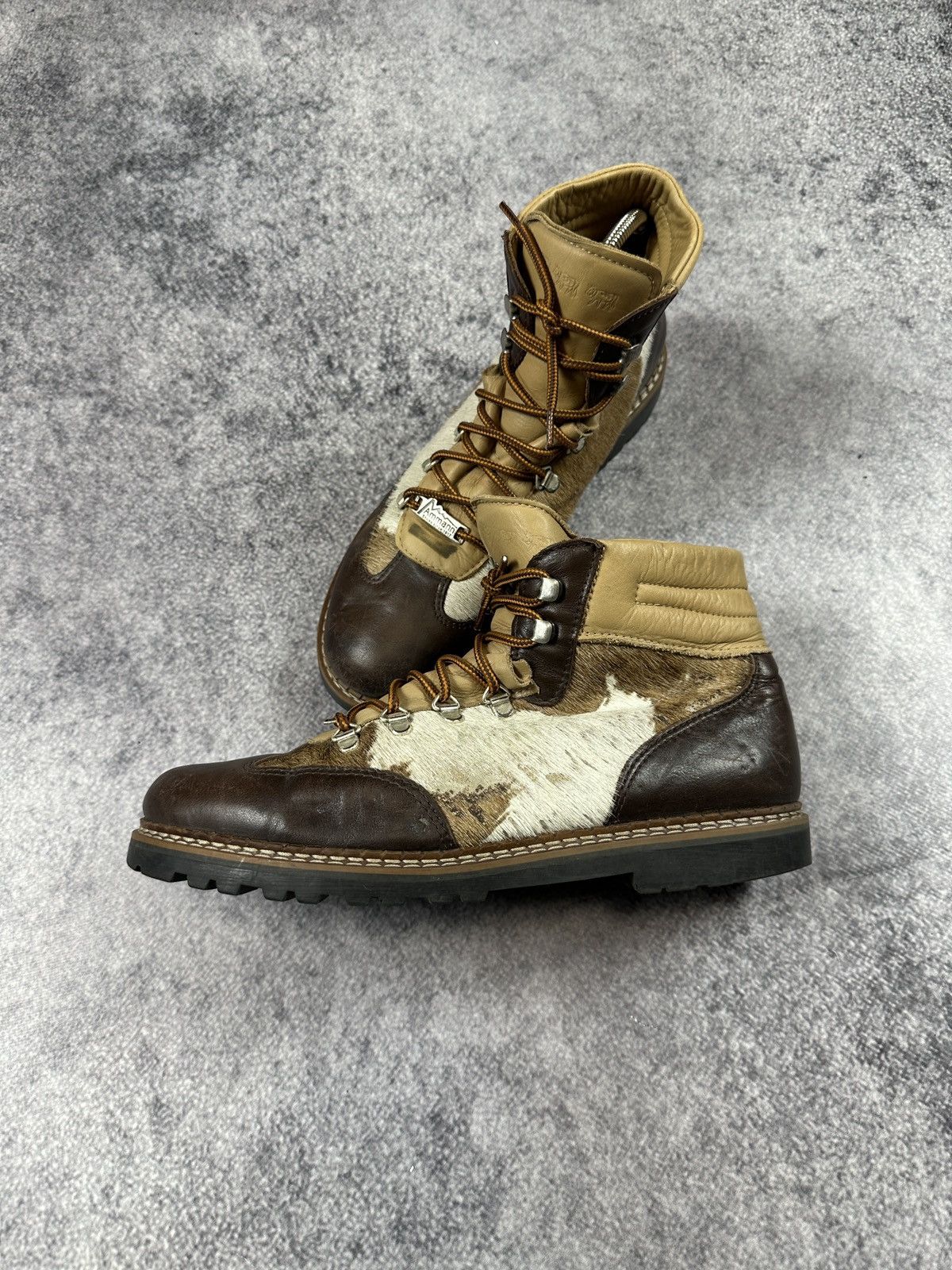 Genuine Leather Y2K Leather Cow Fur Casual Boots Streetwear 90s Style Cowboy Size US 10.5 / EU 43-44 - 2 Thumbnail