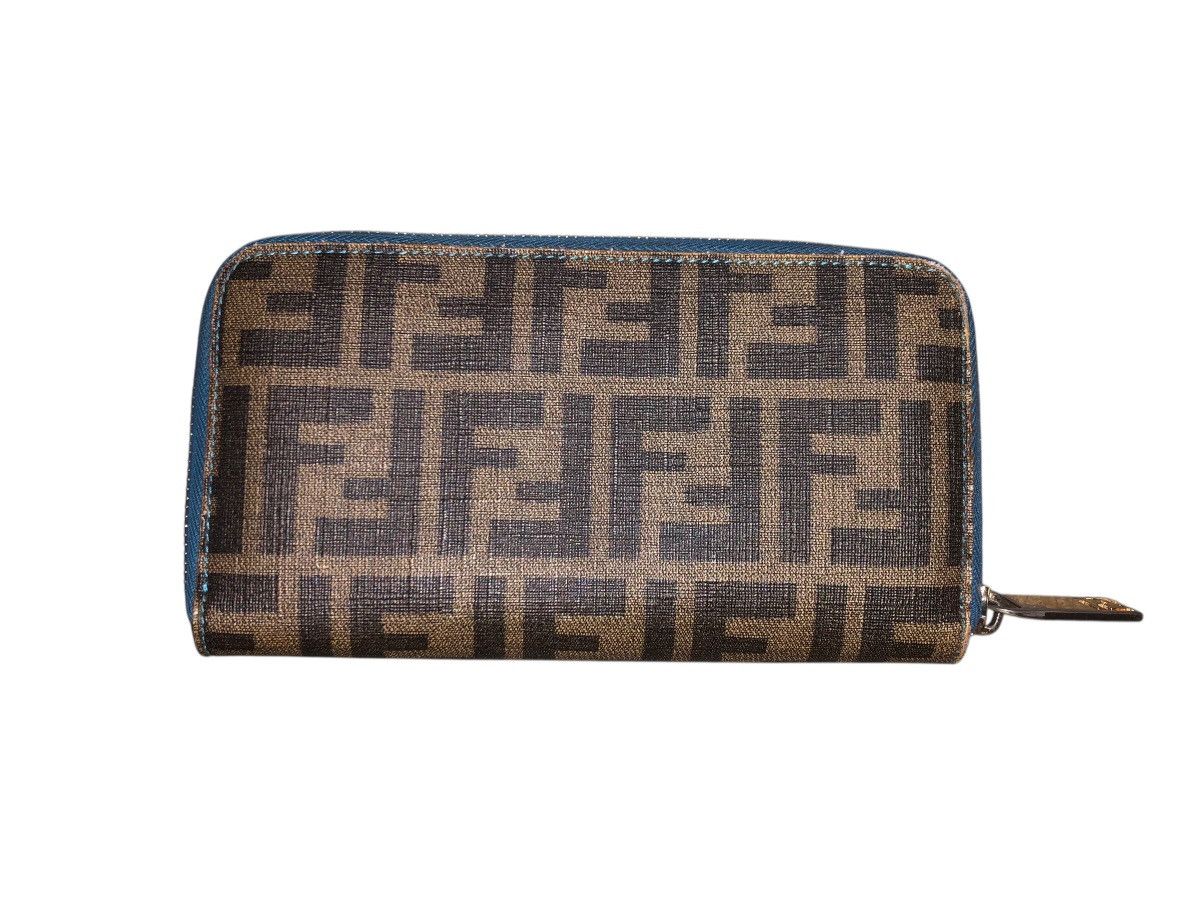 Fendi 💯🔥Authentic FENDI Fortune Spalmati Fish Zucca Long Wallet Size ONE SIZE - 5 Thumbnail