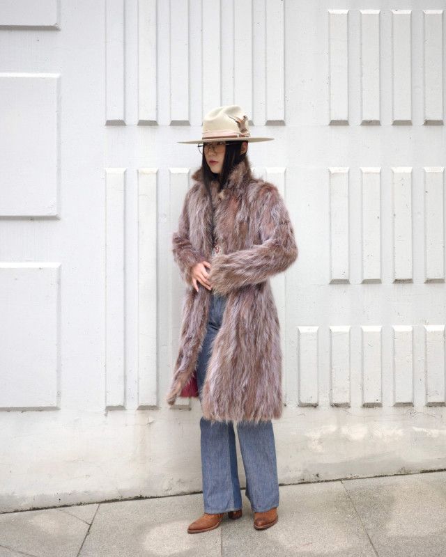Other Vintage Reversible Patchwork Fur and Leather Patchwork Coat Size M / US 6-8 / IT 42-44 - 8 Thumbnail