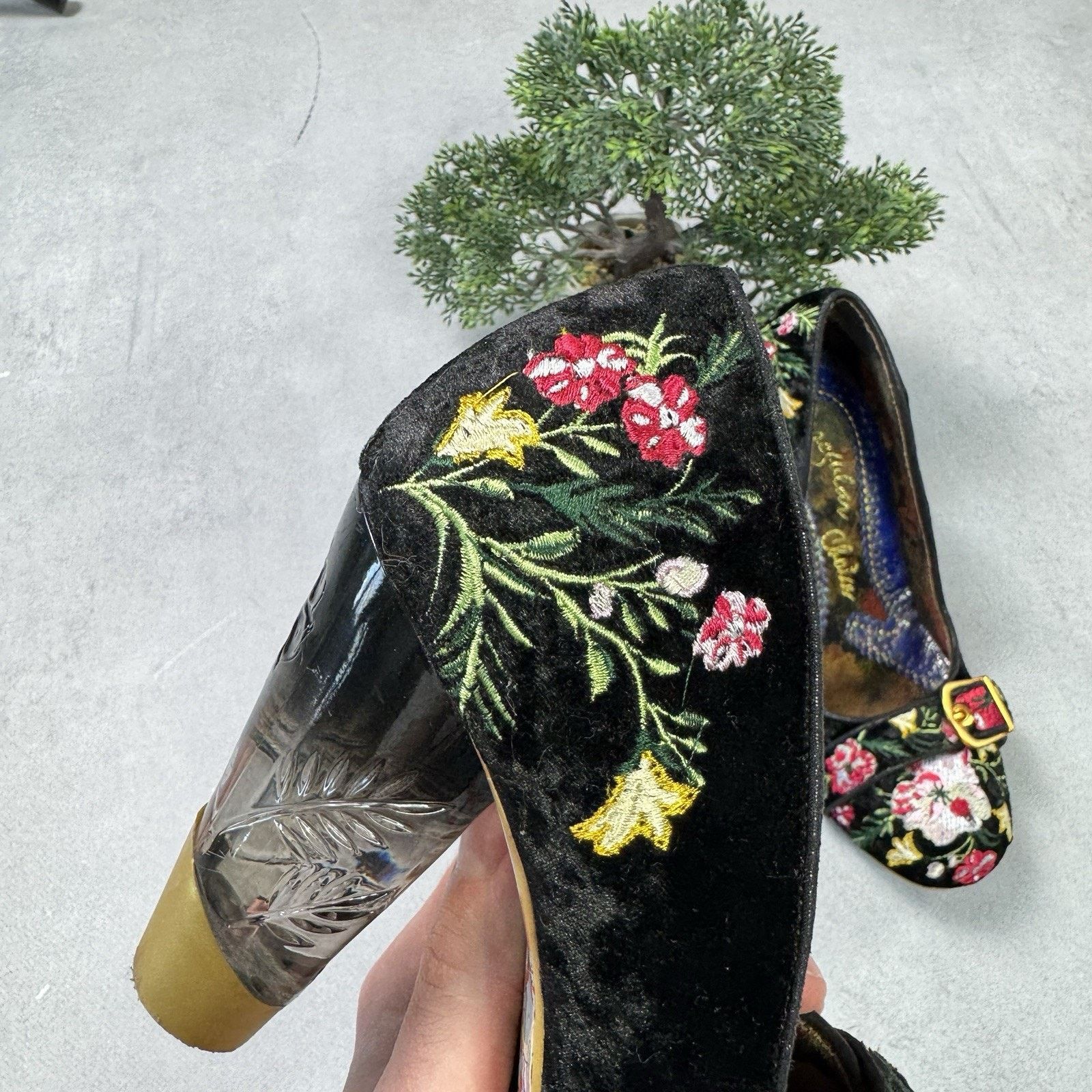 Vintage Irregular Choice Men Floral Heels Avant Garde Pumps 39 Us 9 Size US 9 / IT 39 - 3 Thumbnail